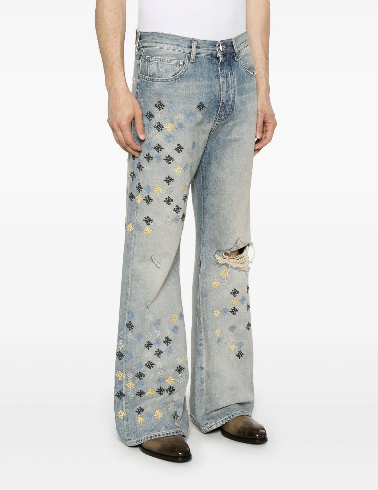 Amiri Baggy wide leg washed denim Size US 32 / EU 48 - 2 Thumbnail