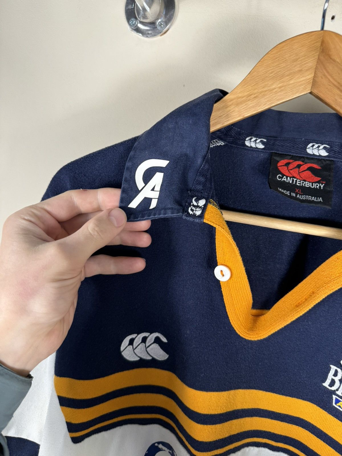 Canterbury of New Zealand Vintage 1999 Brumbies Act Rugby Shirt Jersey Canterbury Size US XL / EU 56 / 4 - 3 Thumbnail