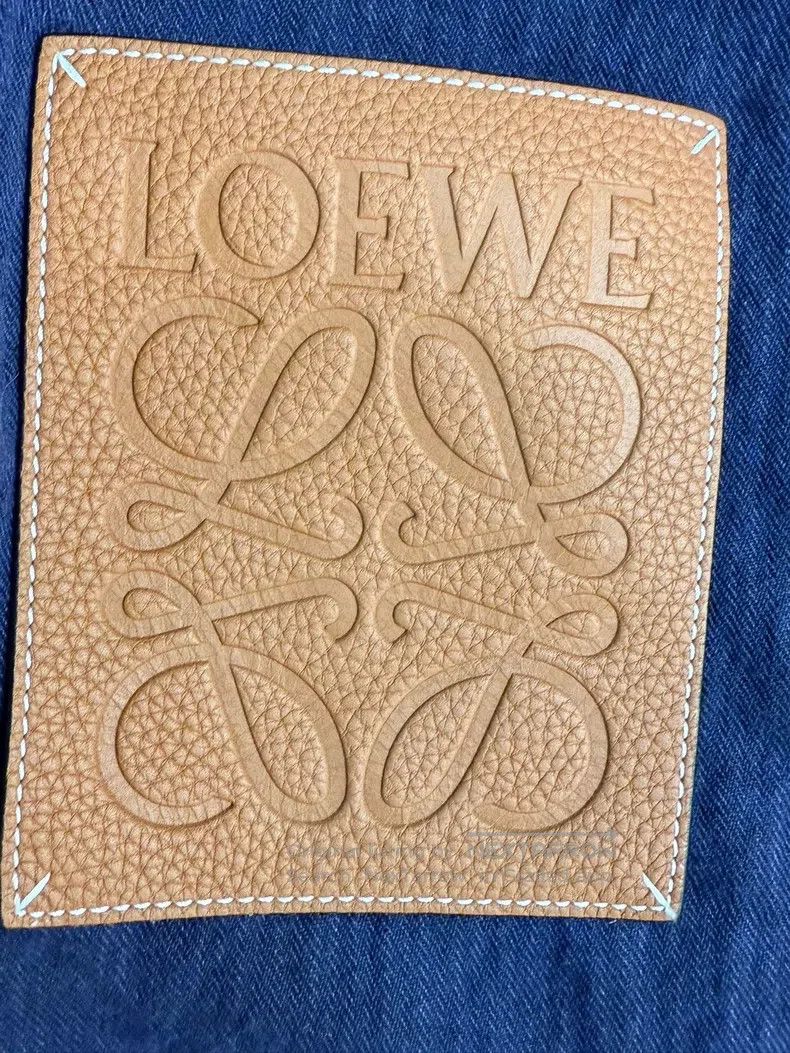 Loewe Loewe size S Leather label logo shawl Size ONE SIZE - 6 Thumbnail