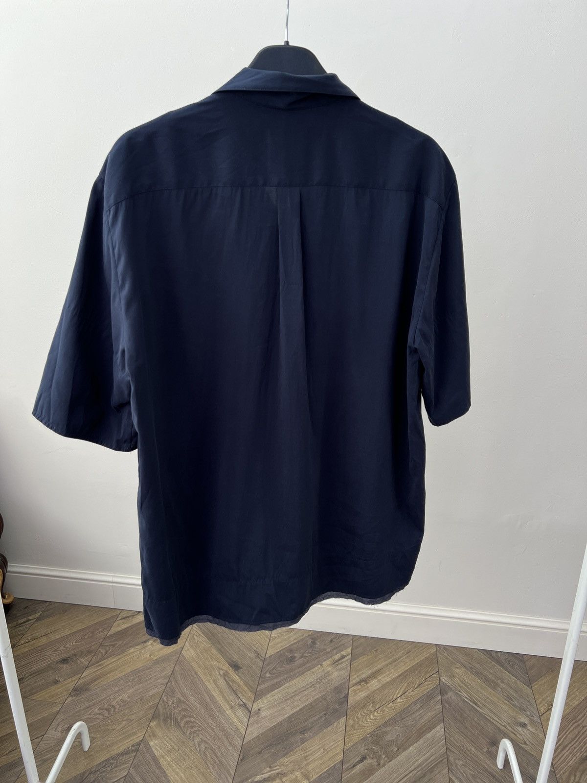 Wooyoungmi Vintage Wooyoungmi Navy Button-Up Shirt Size US L / EU 52-54 / 3 - 12 Thumbnail