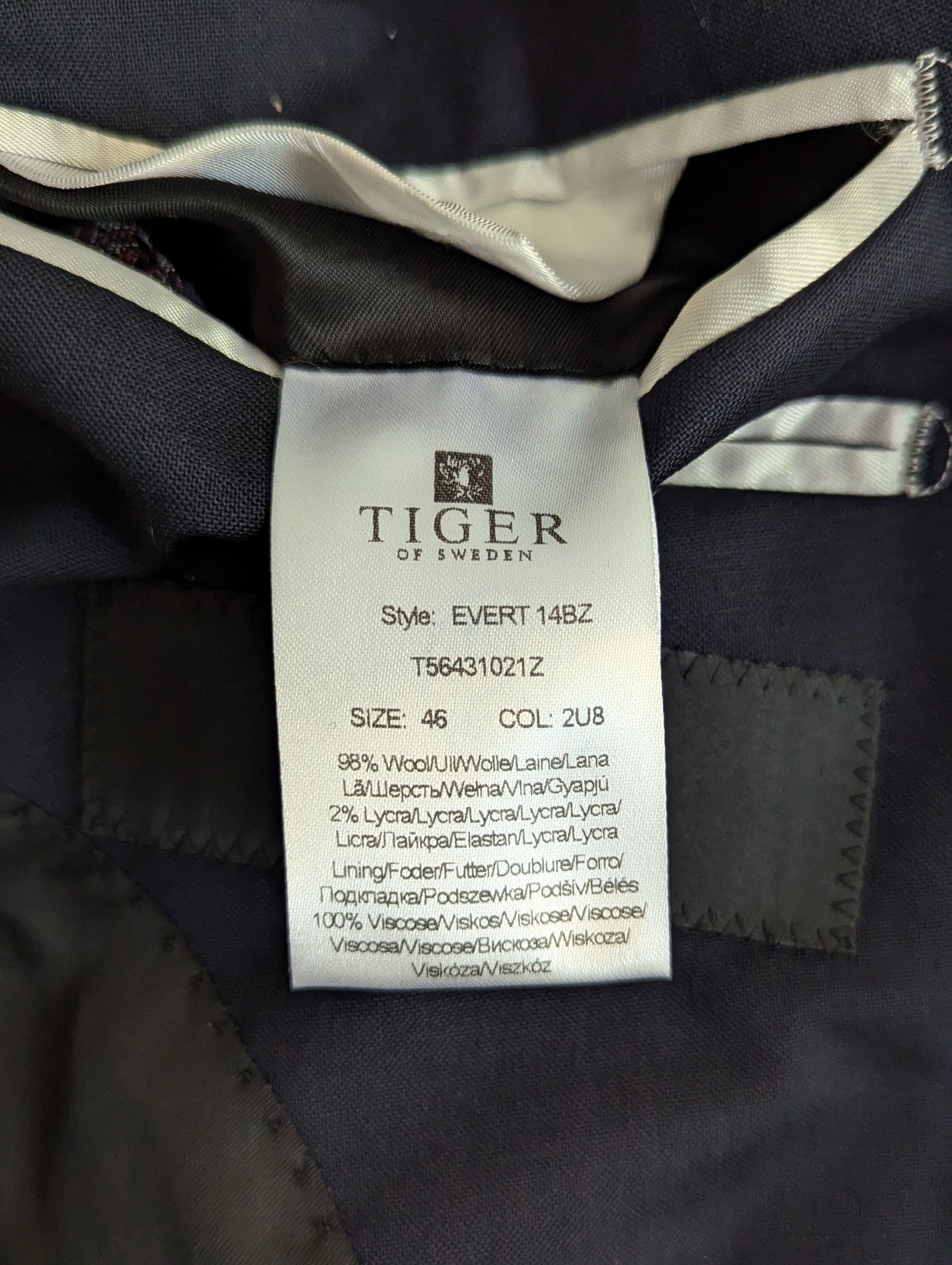 Tiger of Sweden Tiger Of Sweden Navy Suit Size 36R - 4 Thumbnail
