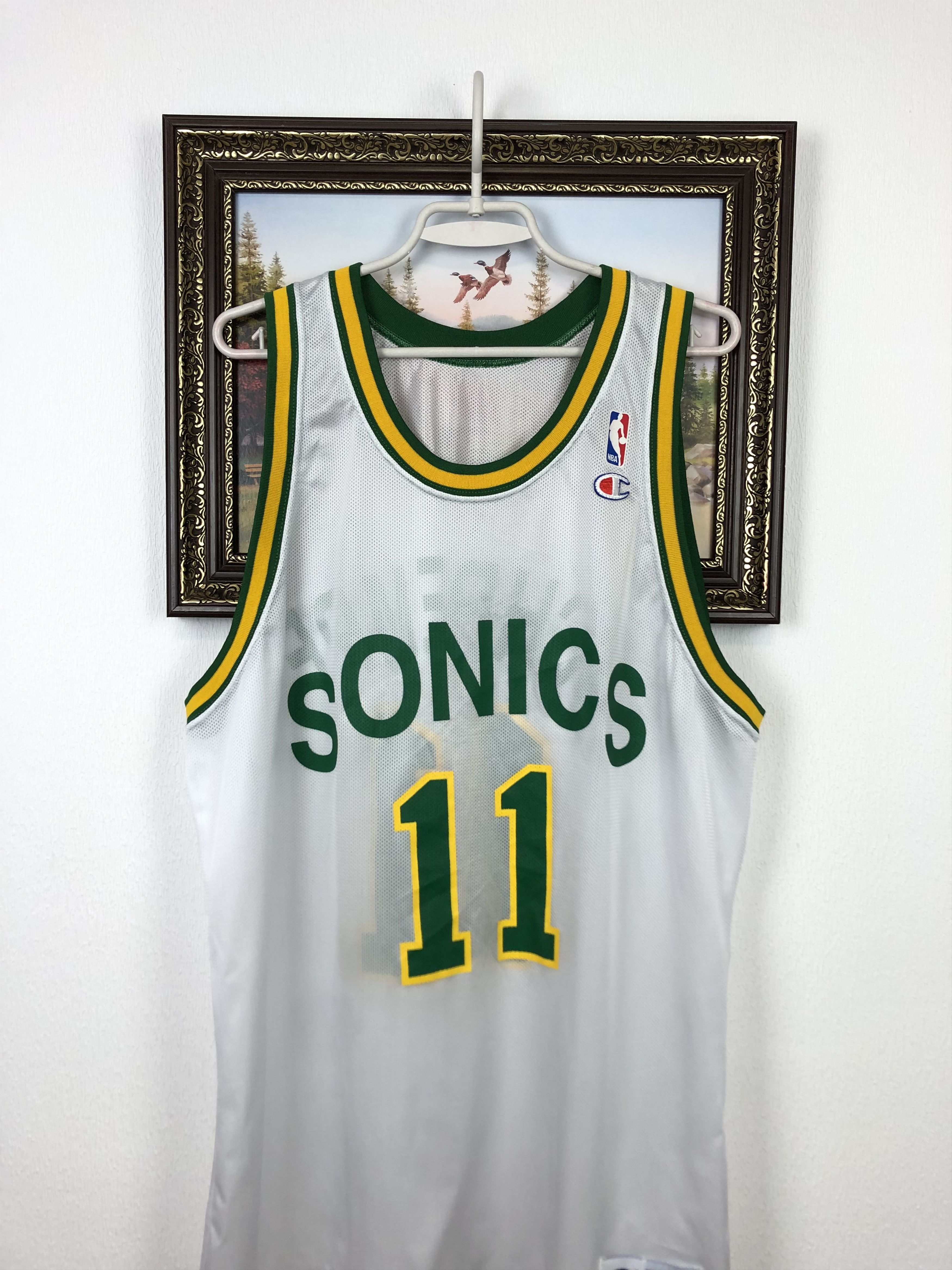 Champion Vintage Champion Seattle Supersonics Schrempf Tee Jersey Size US XL / EU 56 / 4 - 2 Thumbnail