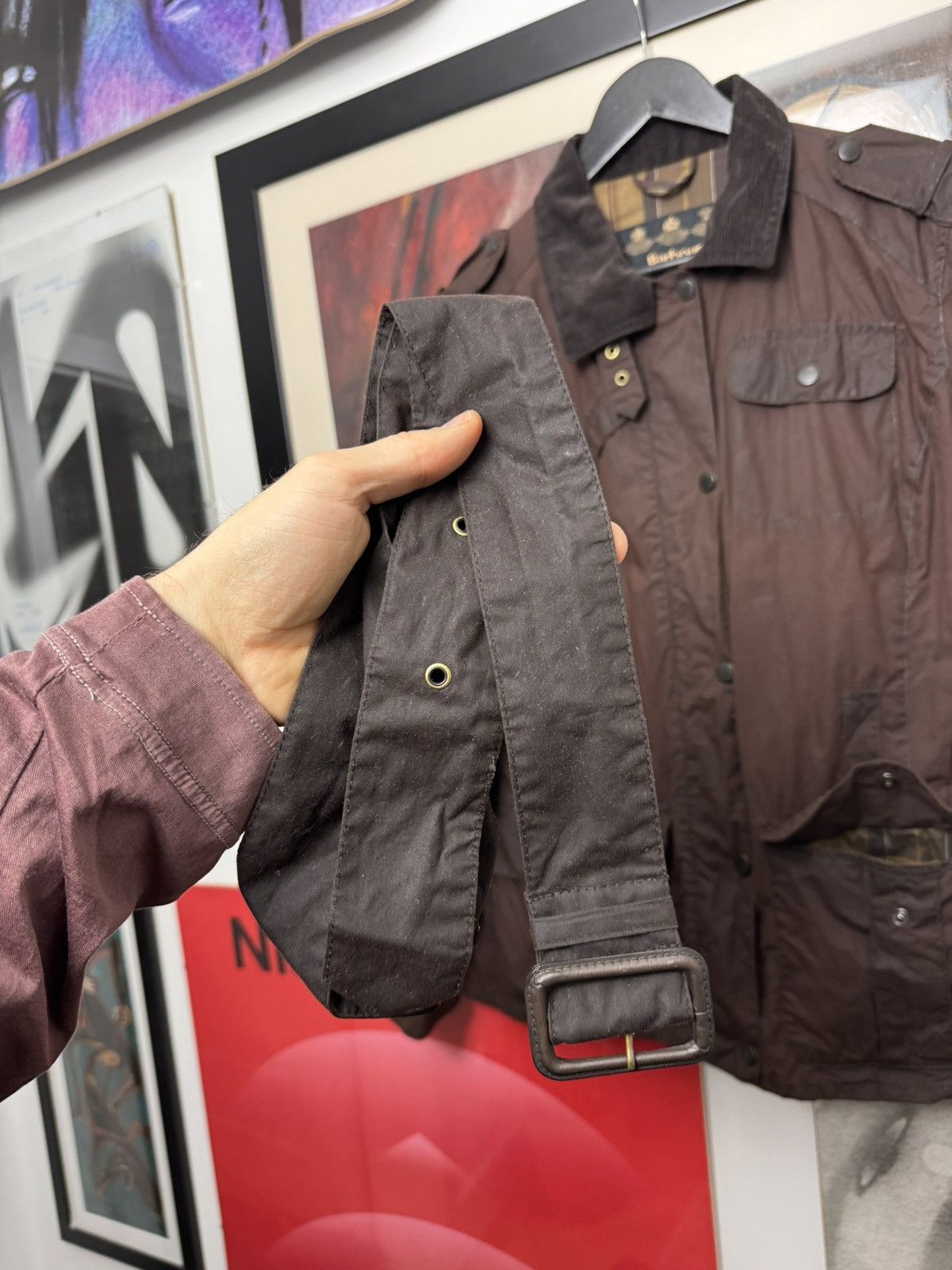 Barbour Vintage Barbour Waxed Jacket Brown Casual Hype Rare Archive Size US S / EU 44-46 / 1 - 4 Thumbnail