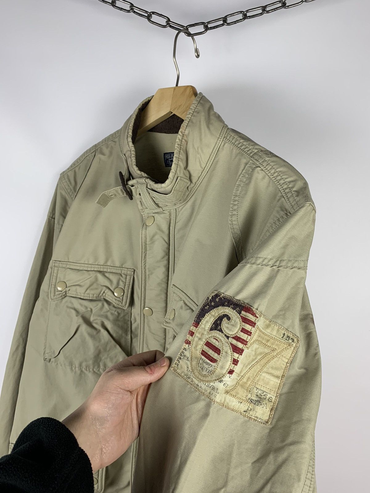 Vintage Vintage Y2K Polo Jeans Co. Ralph Lauren M-65 Jacket Military Size US L / EU 52-54 / 3 - 7 Thumbnail
