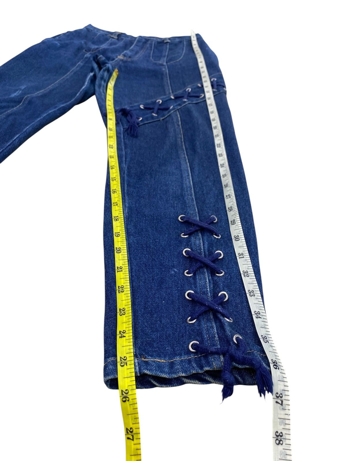 Japanese Brand Japanese Brand Tie Up Arrow Line Style Jeans Size US 26 / EU 42 - 11 Thumbnail
