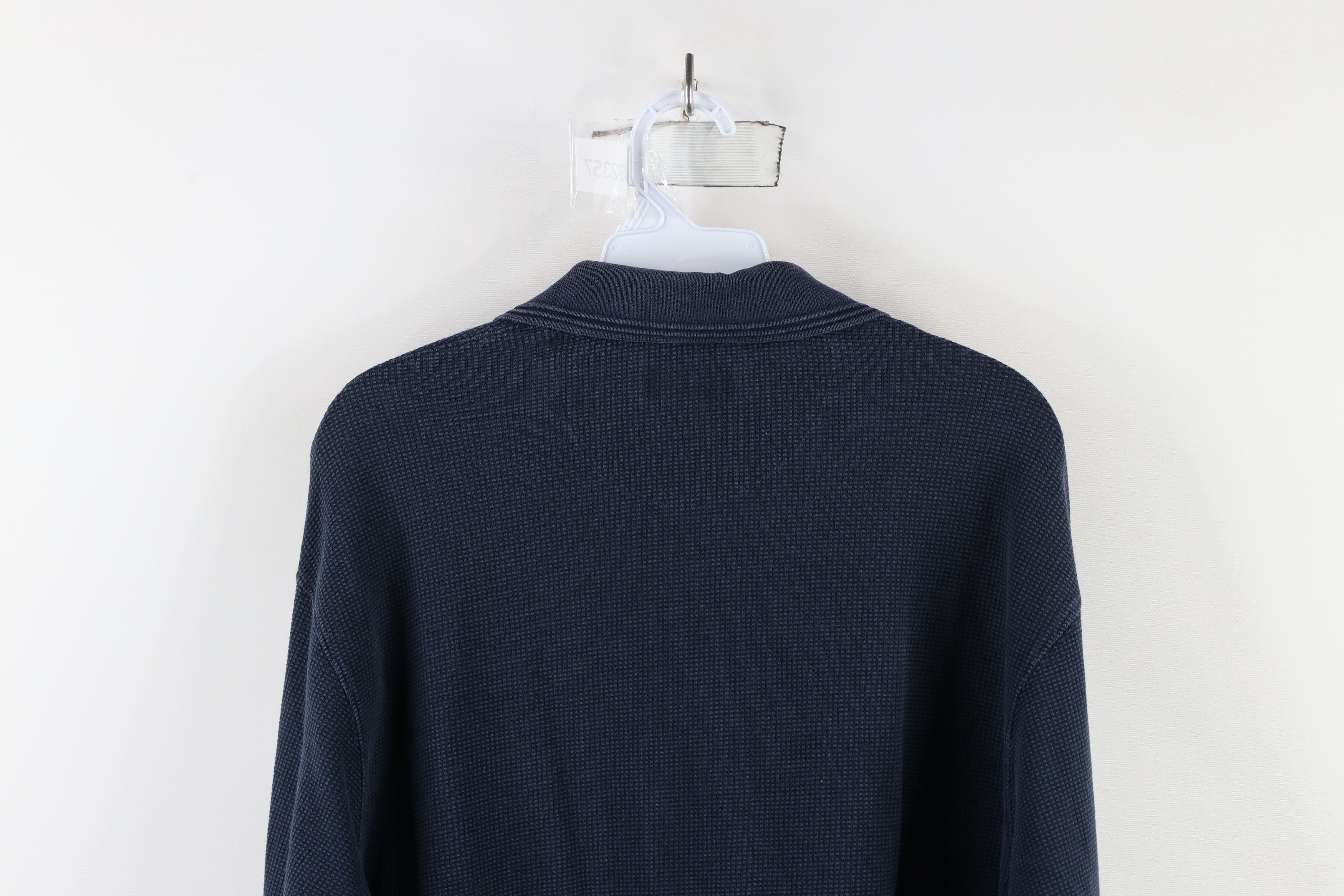 Vintage Vintage 90s Streetwear Waffle Knit Long Sleeve Polo USA Size US L / EU 52-54 / 3 - 8 Thumbnail