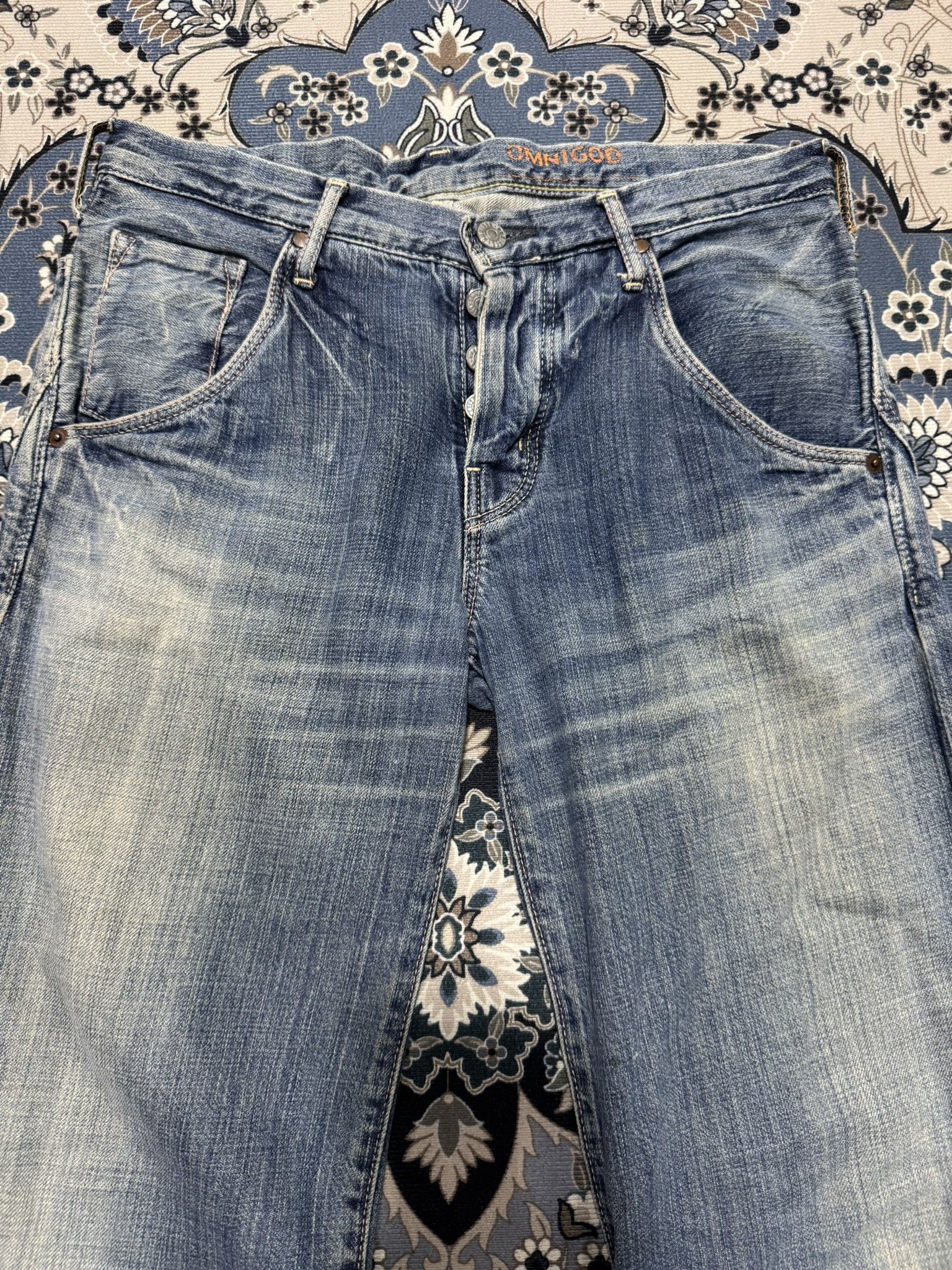 Japanese Brand × OMNIGOD × Vintage Vintage Omnigod Selvedge Distressed Jeans Real Mccoy Size US 30 / EU 46 - 3 Thumbnail