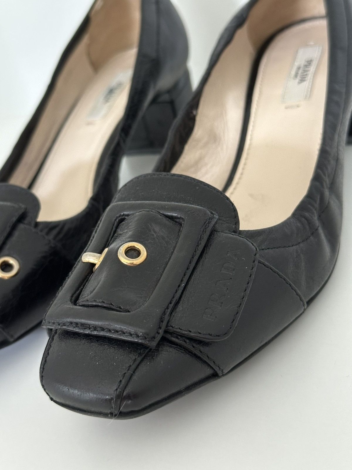 Prada Prada leather pumps heels Size US 7.5 / IT 37.5 - 9 Thumbnail