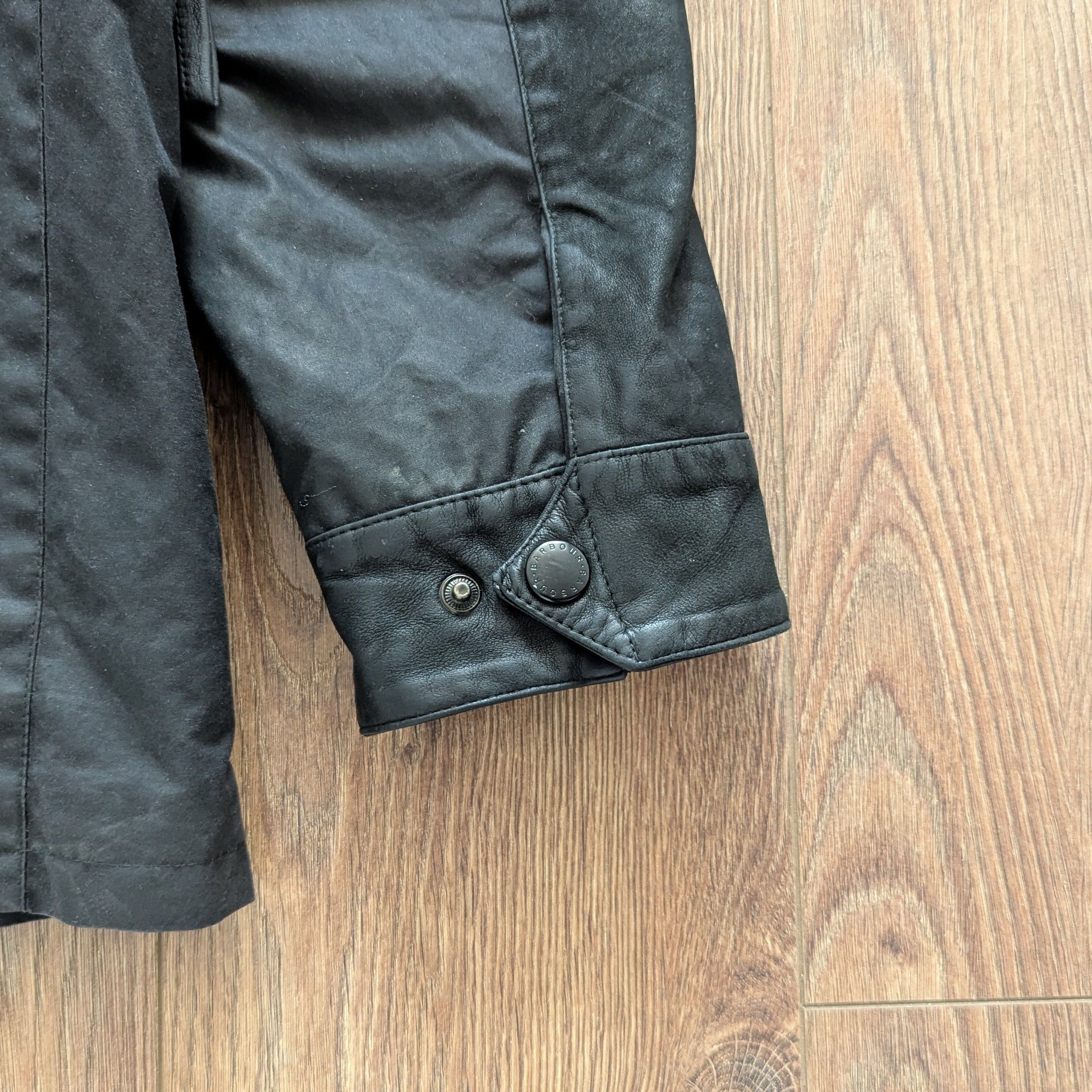 Barbour Barbour A436 Wax Leather INTERNATIONAL-BLACK Jacket MOTO Size US L / EU 52-54 / 3 - 19 Thumbnail