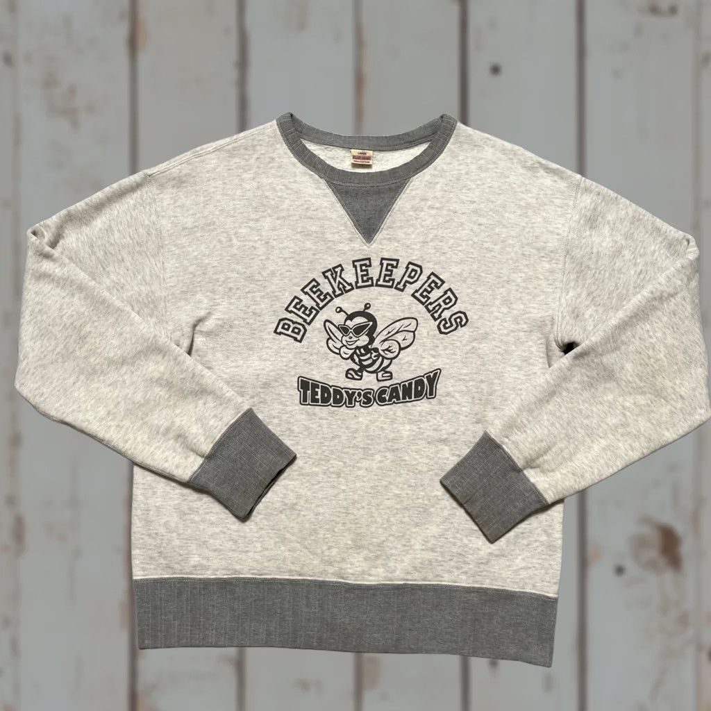 The Flat Head The Flat Head Japan Double V Vintage Sweatshirt Biker Style Gray L Unisex Adults XS? No—keep as L Size US L / EU 52-54 / 3 - 1 Thumbnail