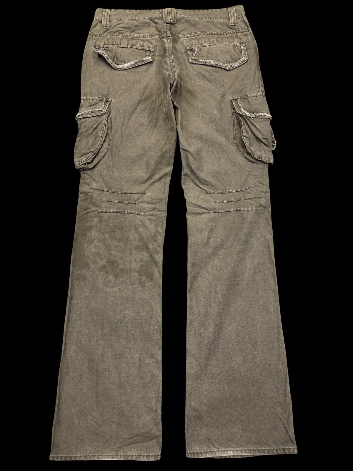 Japanese Brand 💥Flare Cargo💥Oil Cake Hybrid Cargo Pant F900 Size US 31 - 2 Thumbnail