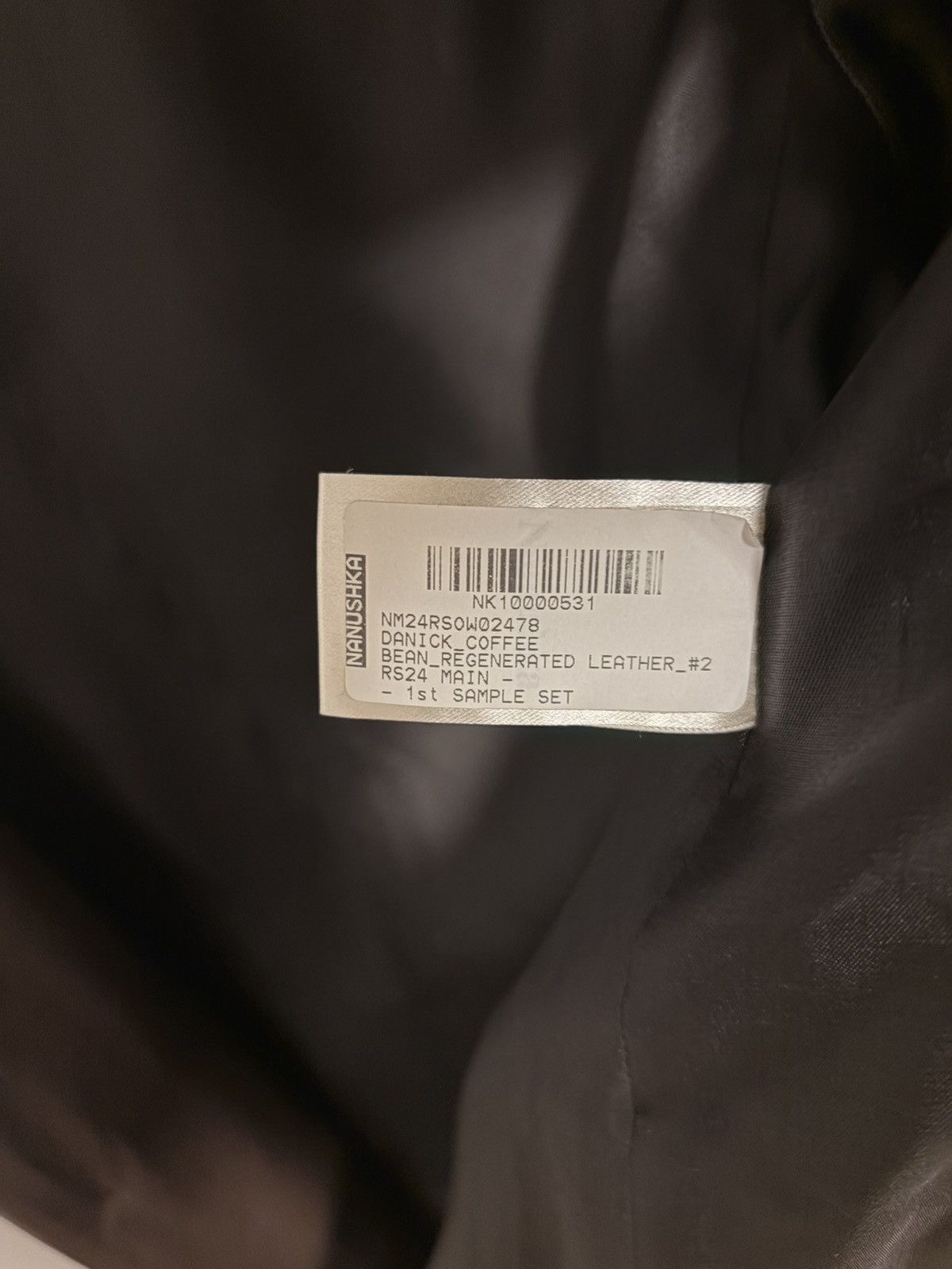 Nanushka SAMPLE Nanushka Danick Regenerated Leather Jacket in Coffee Size US M / EU 48-50 / 2 - 4 Thumbnail