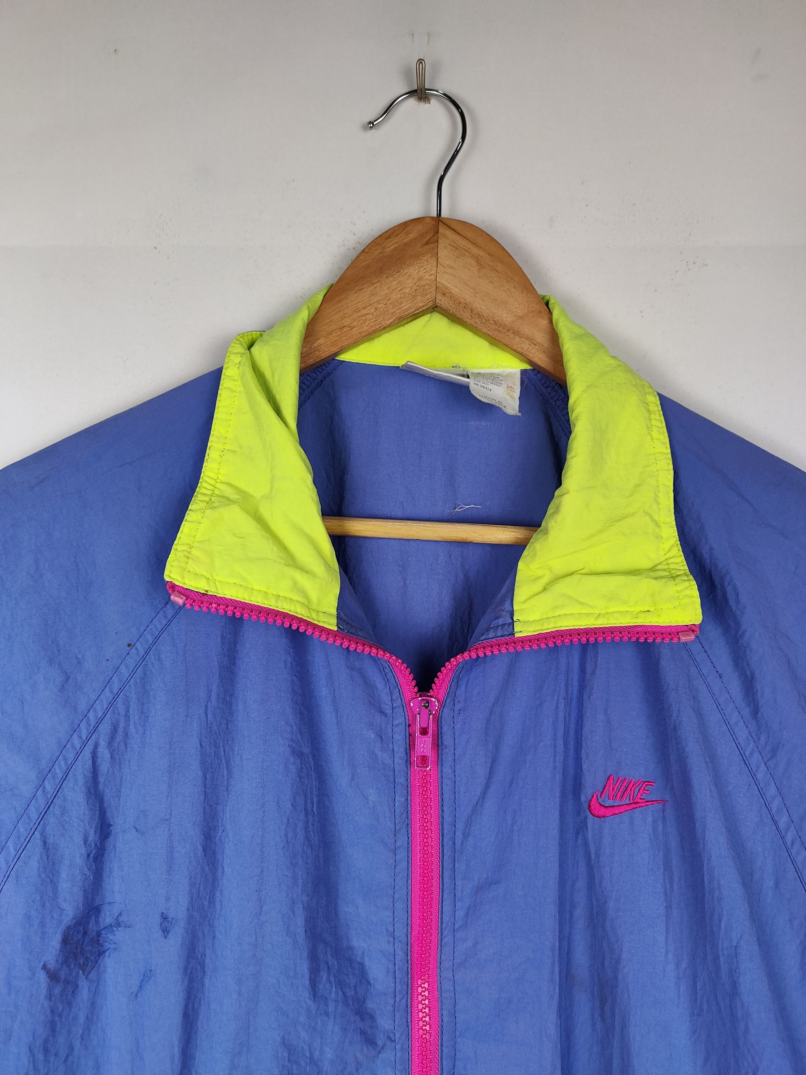 Nike × Vintage Vintage 90s Nike Colourway Windbreaker Jacket Size US L / EU 52-54 / 3 - 2 Thumbnail
