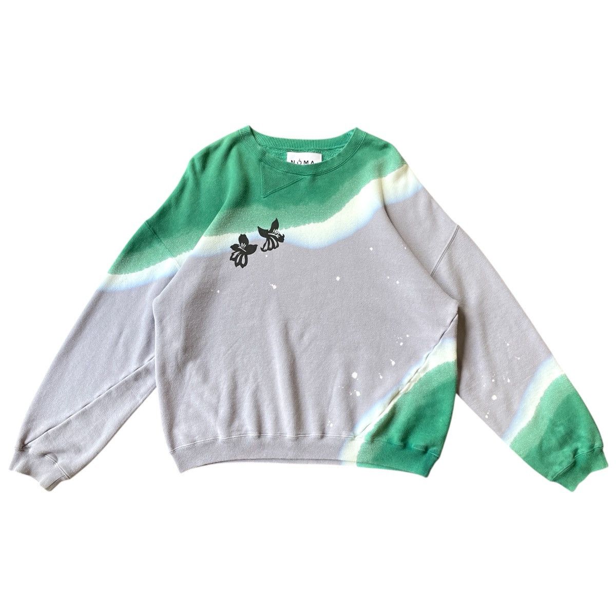 Beams Japan × Designer × NOMA t.d Very Rare NOMA td x Ray Beams “Lilies” Hand Dye Sweatshirt Size US XL / EU 56 / 4 - 1 Thumbnail