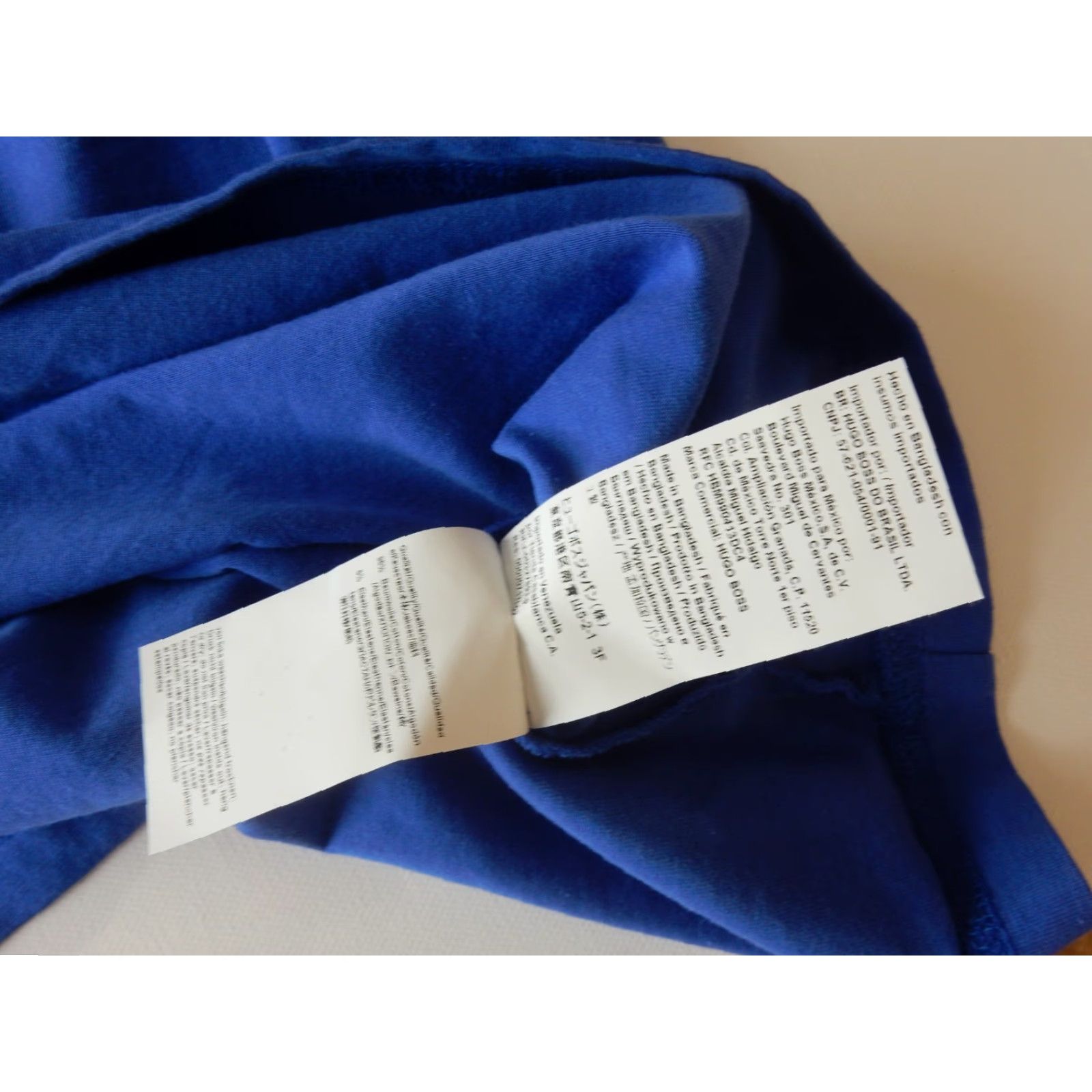 Hugo Boss HUGO BOSS Men's T Shirt 2XL Graphic Print Blue Cotton Short Sleeve Mens XXl Size US XXL / EU 58 / 5 - 2 Thumbnail