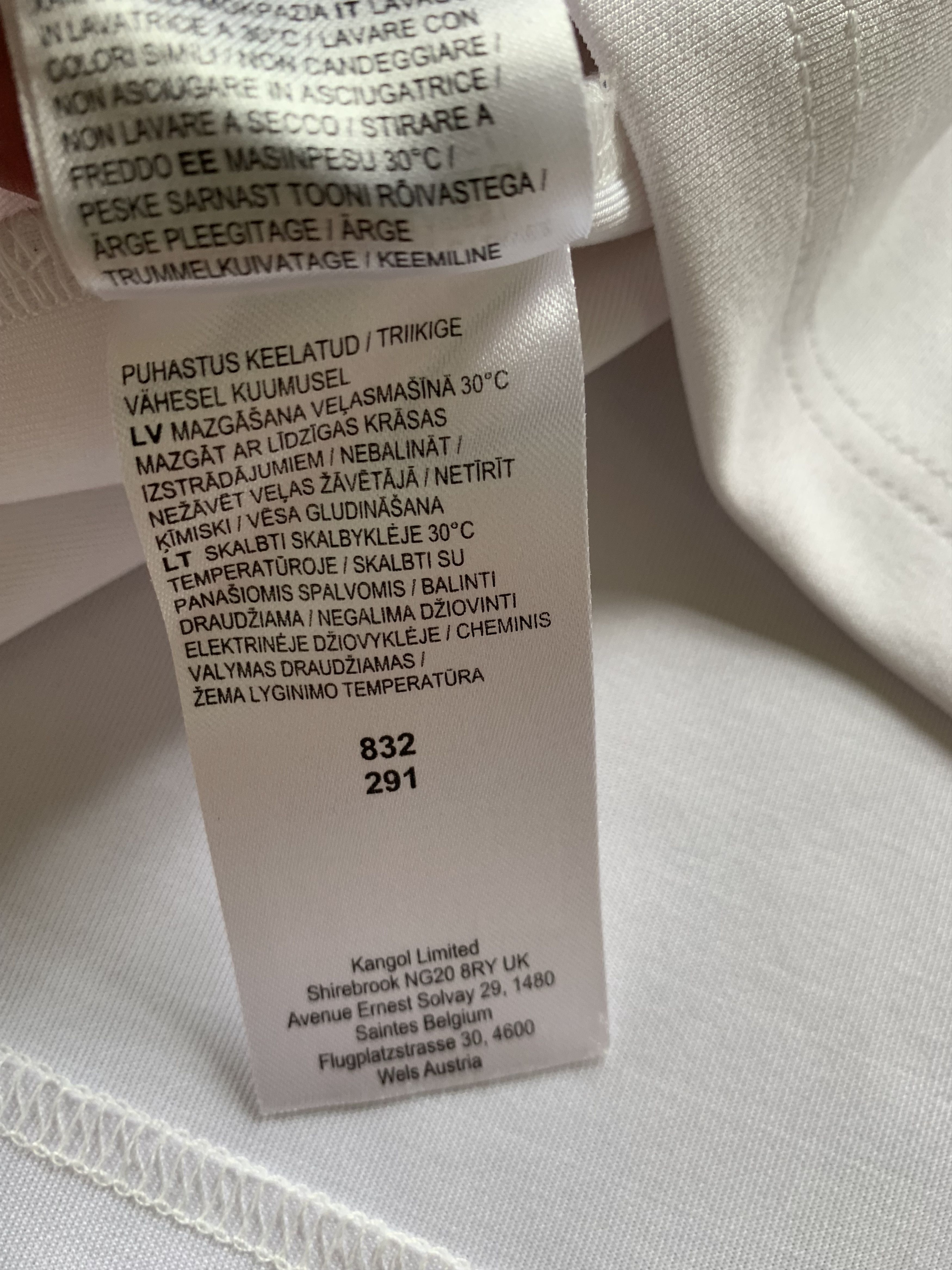 Kangol × Vintage Kangol White Lampas Stripe Multi Logo T Shirt Size US XL / EU 56 / 4 - 9 Thumbnail