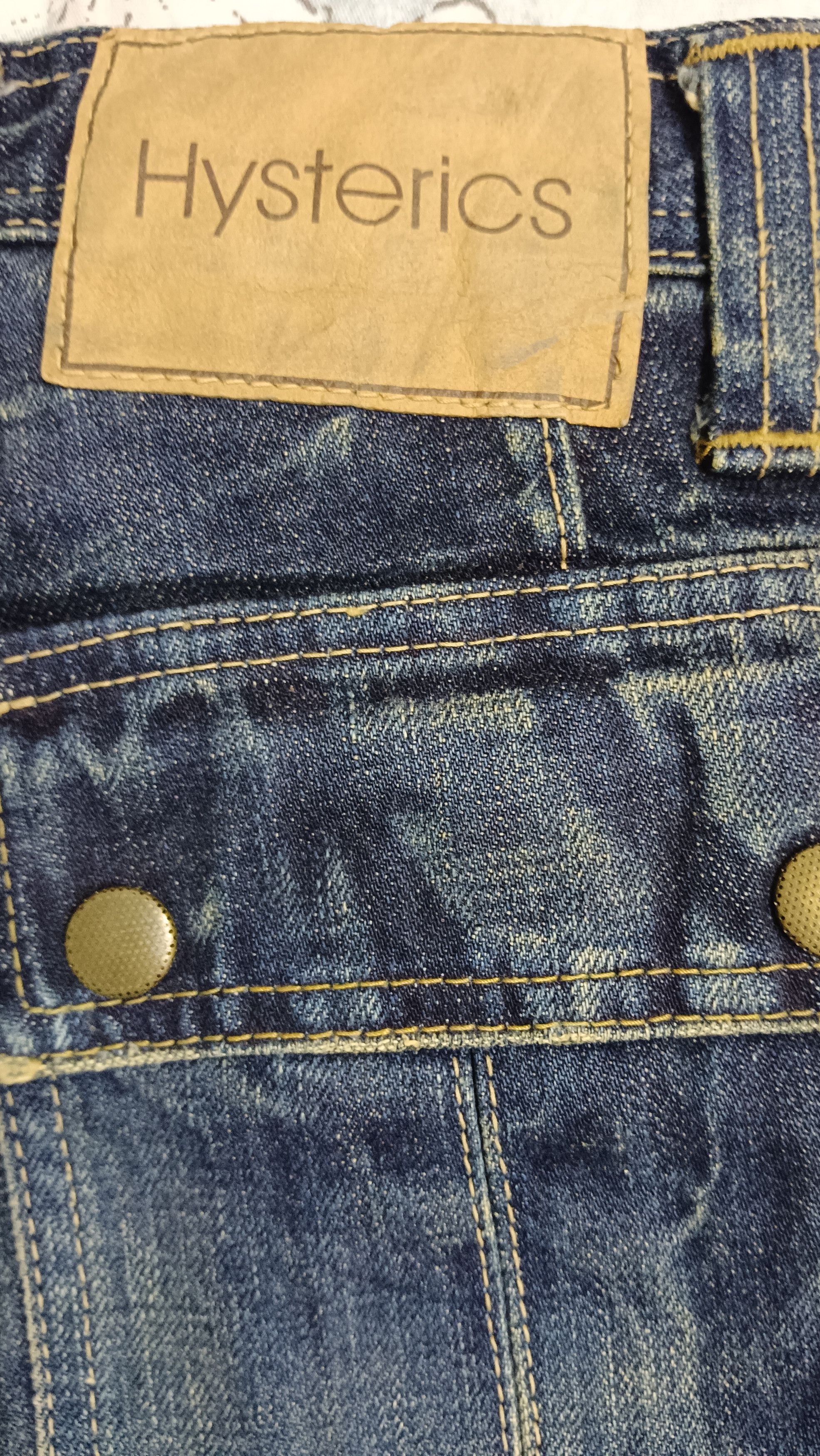 💥Hysteric Glamour💥 Low Rise Bondage Cropped Denim