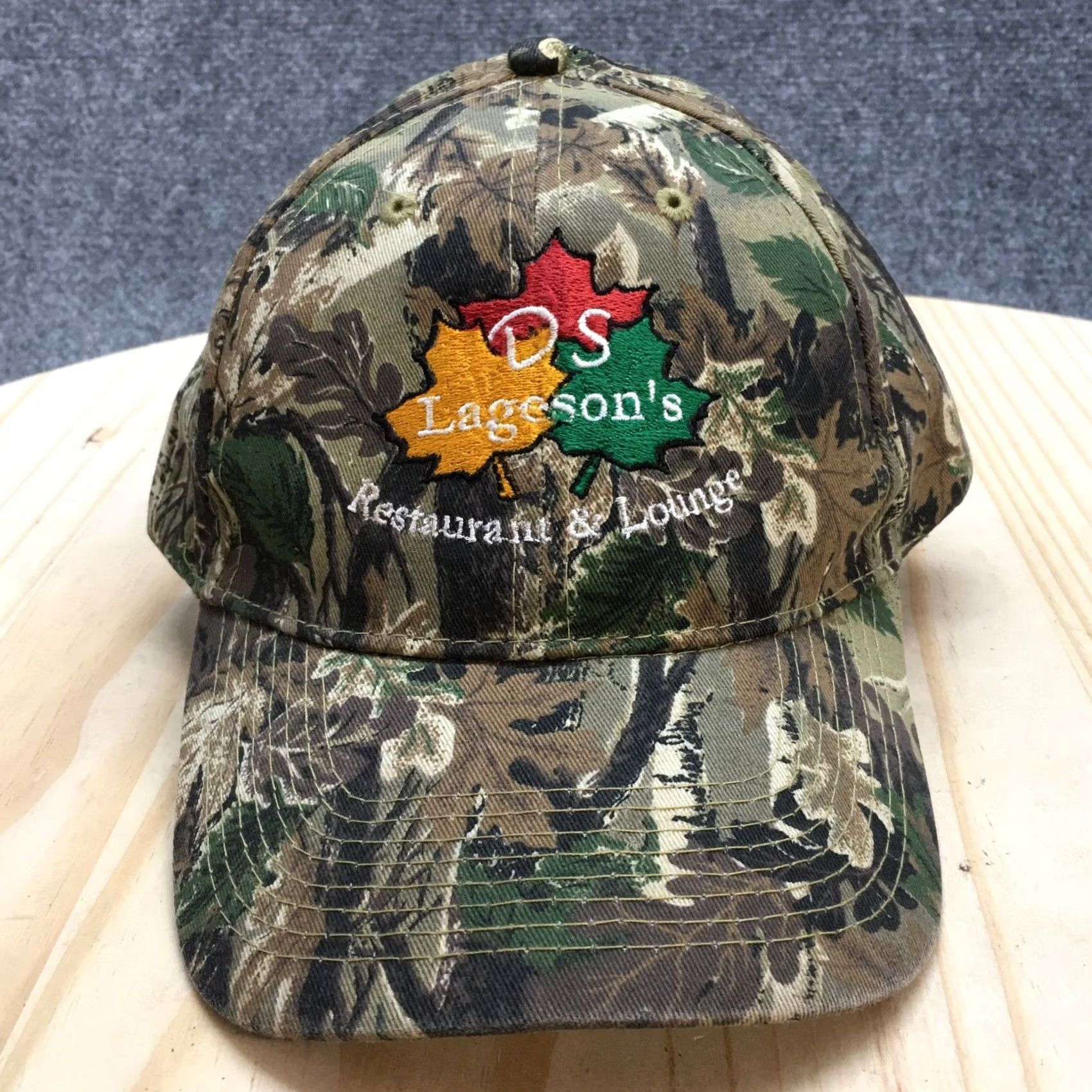 Vintage Nike Shirt Mens Green Brown Camo OS Curved Brim Adjustable Size ONE SIZE - 2 Thumbnail
