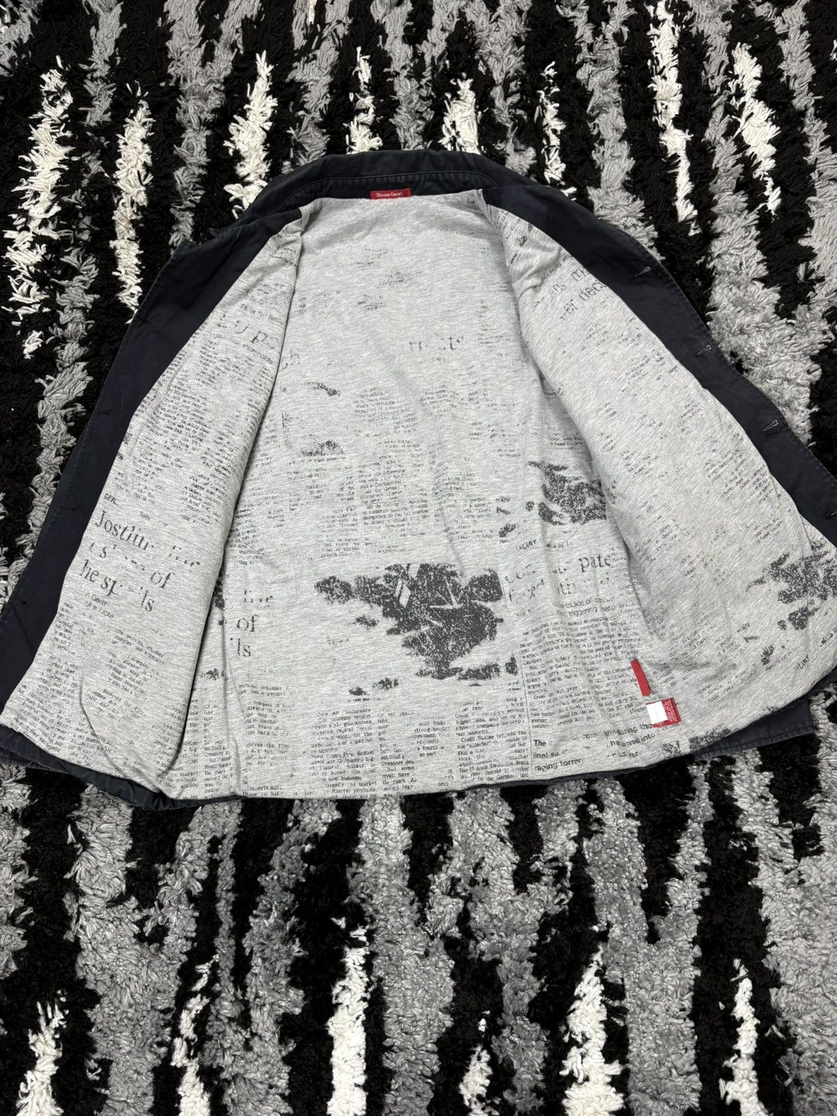 Japanese Brand Etienne Ozeki patchwork spellout logo coach jacket Size US L / EU 52-54 / 3 - 5 Thumbnail