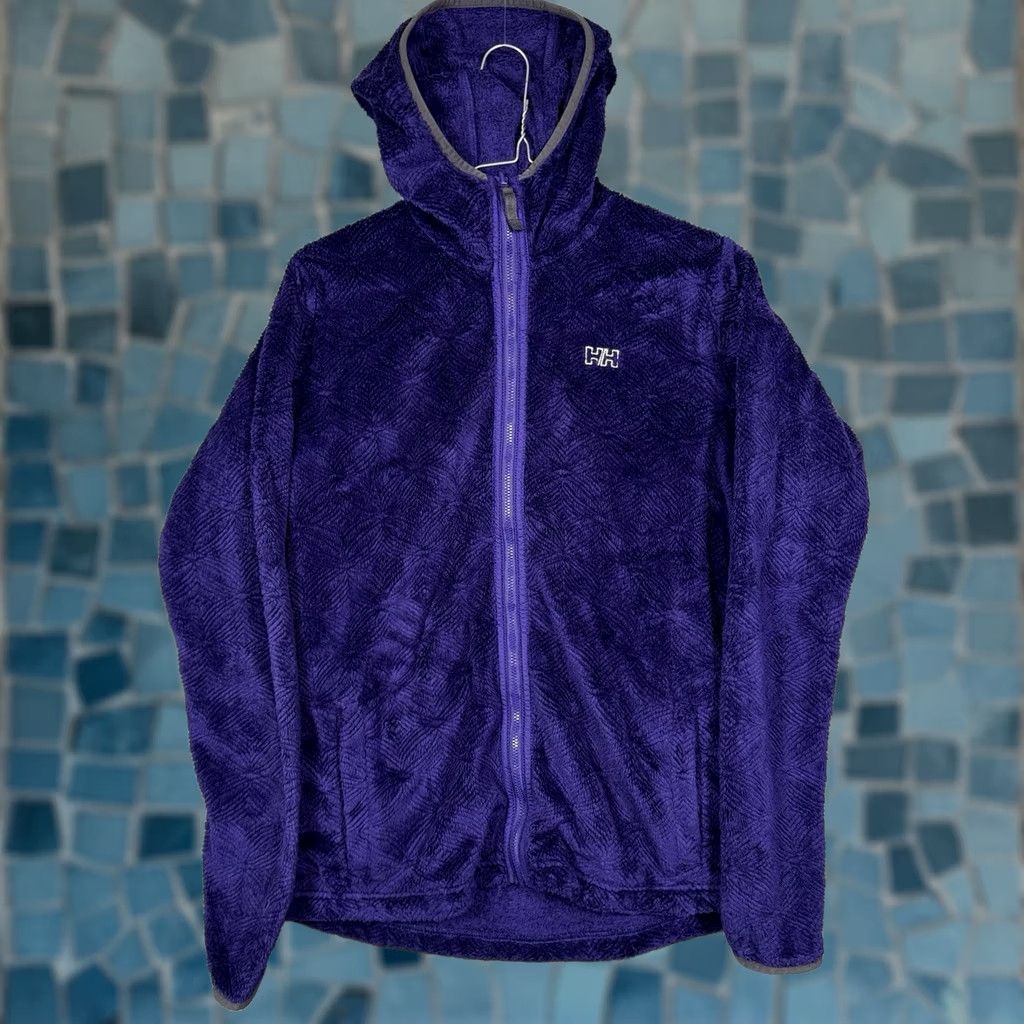 Helly Hansen Helly Hansen Jacket Womens S Full Zip Precious Fleece Geometric Faux Fur Purple Size S / US 4 / IT 40 - 1 Thumbnail