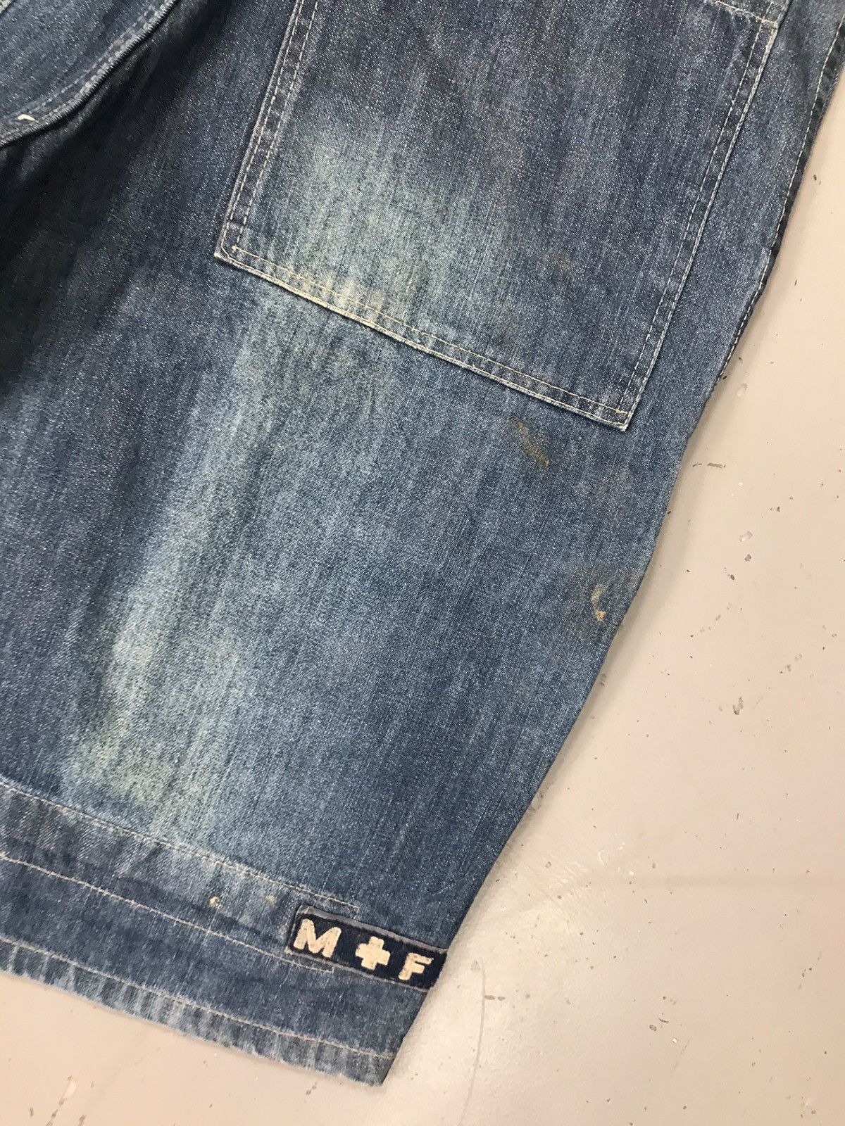 Marithe + Francois Girbaud Vintage marithe & Francois girbaud big pocket denim jort Size US 38 / EU 54 - 13 Thumbnail