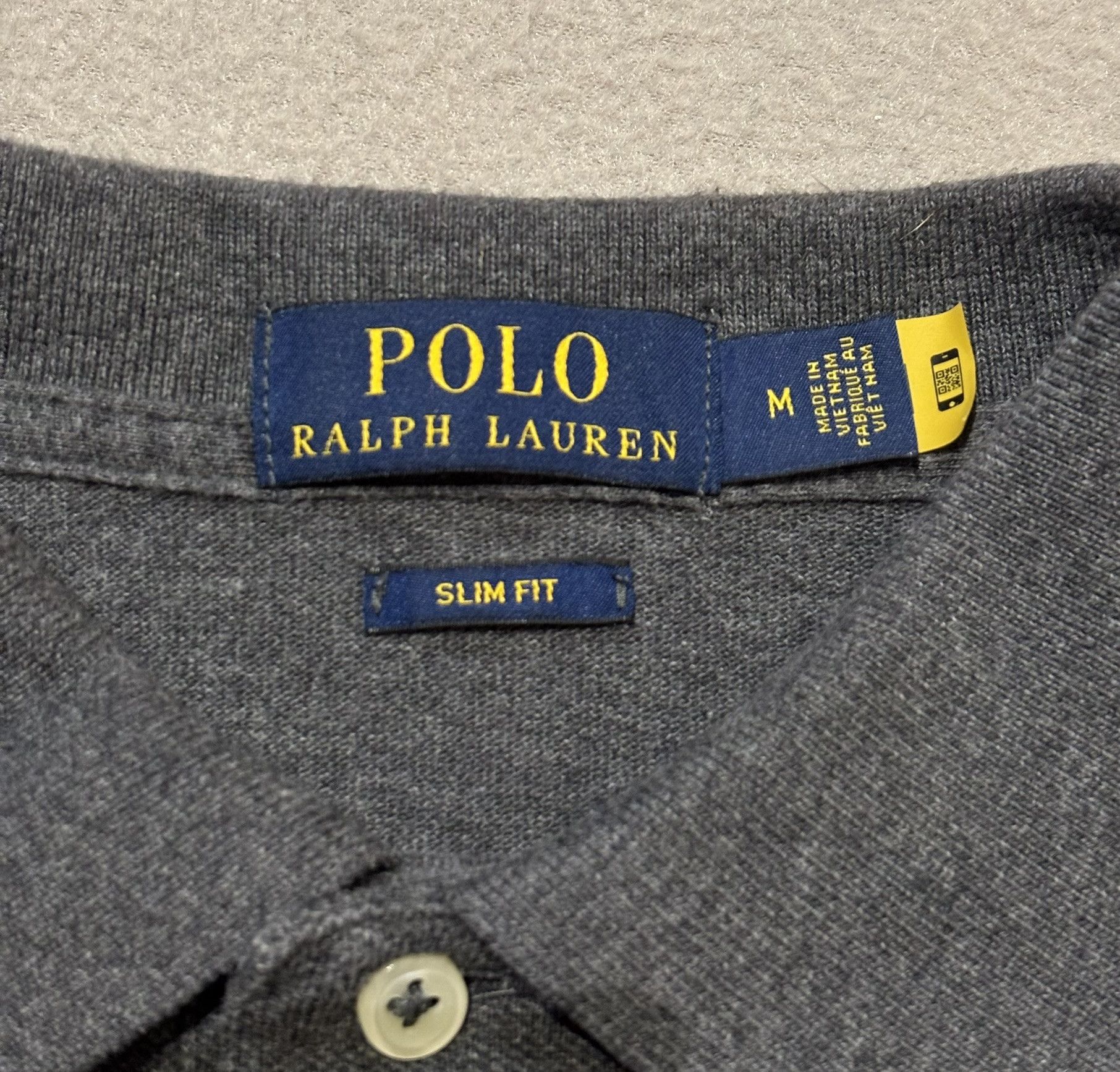 Polo Ralph Lauren Polo Ralph Lauren Slim Fit Gray Medium Polo Size US M / EU 48-50 / 2 - 9 Thumbnail
