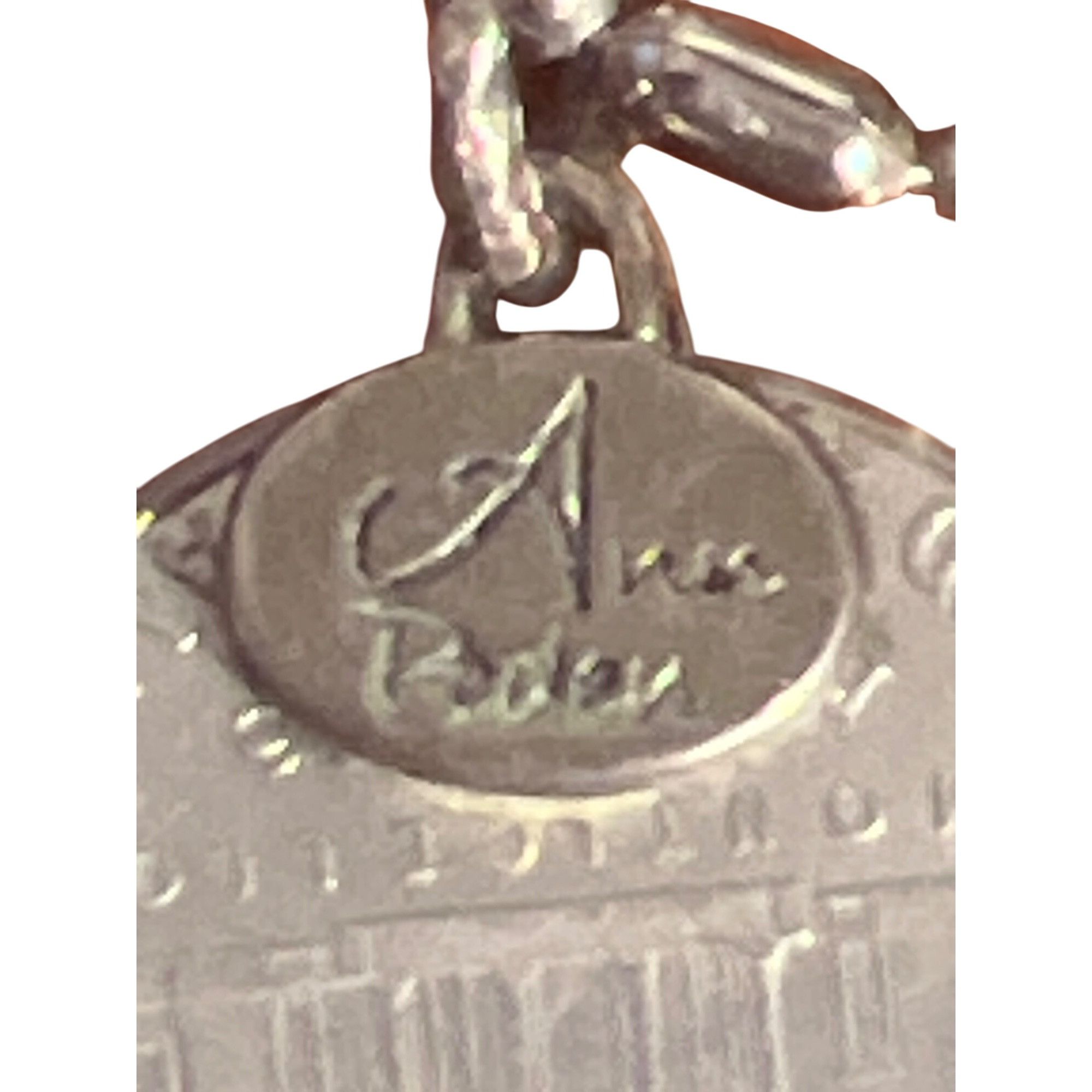Other Ann Peden Necklace 2013 Nickel Pendant Silver Tone Ball Bead Size ONE SIZE - 4 Thumbnail