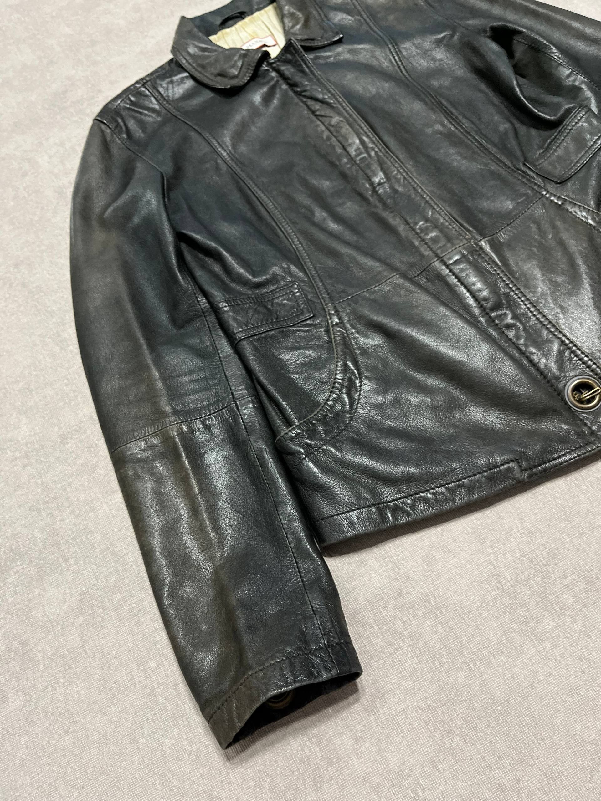 MAX&Co. Womens Max&Co. Real Leather Jacket Zip Vintage Size 42IT Size M / US 6-8 / IT 42-44 - 6 Thumbnail