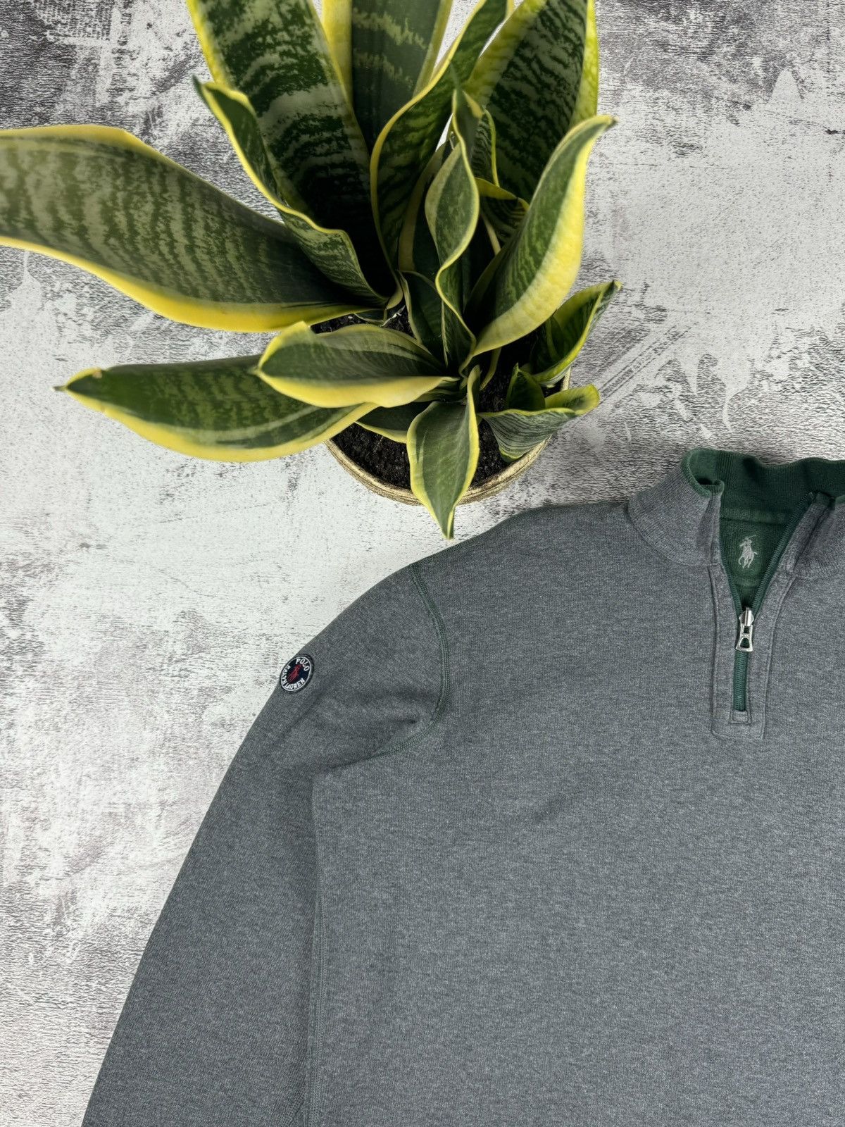 Polo Ralph Lauren Polo Ralph 2 in 1 Reversible 1/3 1/4 Sweatshirt Pullover Size US L / EU 52-54 / 3 - 14 Thumbnail