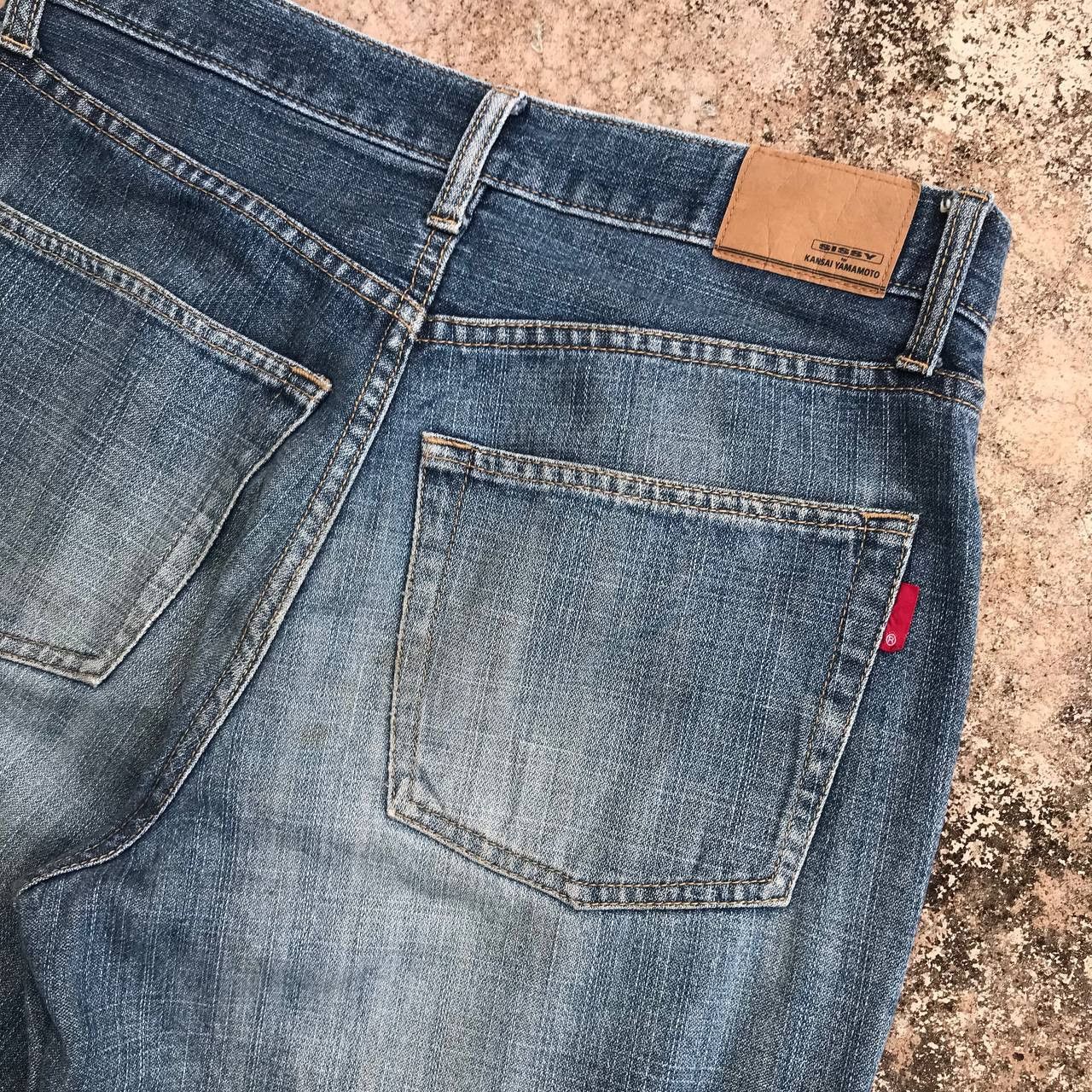 Kansai Yamamoto VINTAGE KANSAI YAMAMOTO DISTRESSED DENIM W29X29 Size US 29 - 5 Thumbnail