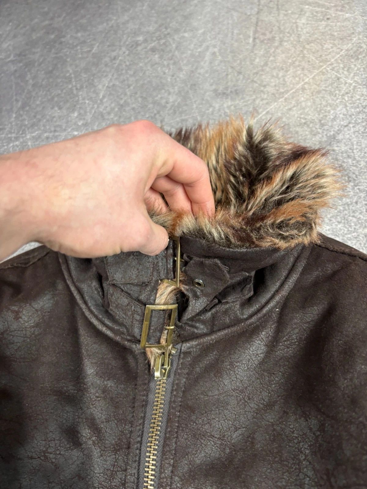 Tornado Mart IF SIX WAS NINE STYLE JAPANESE SHEEPSKIN JACKET FUR HOOD Y2K Size US S / EU 44-46 / 1 - 6 Thumbnail