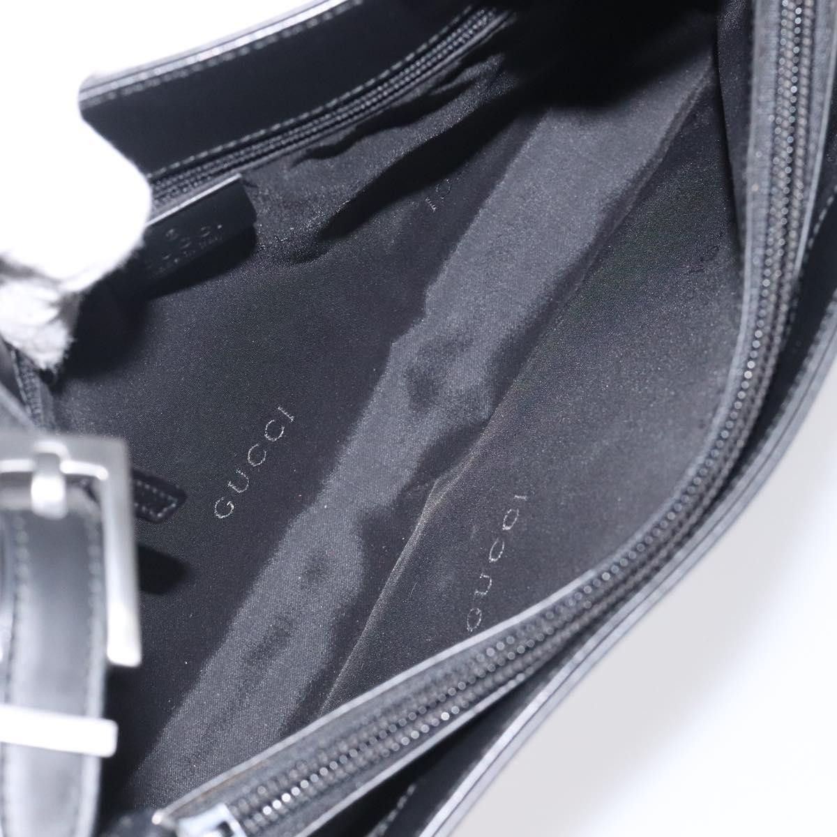 Gucci GUCCI Shoulder Bag Leather Black Silver Size ONE SIZE - 16 Thumbnail