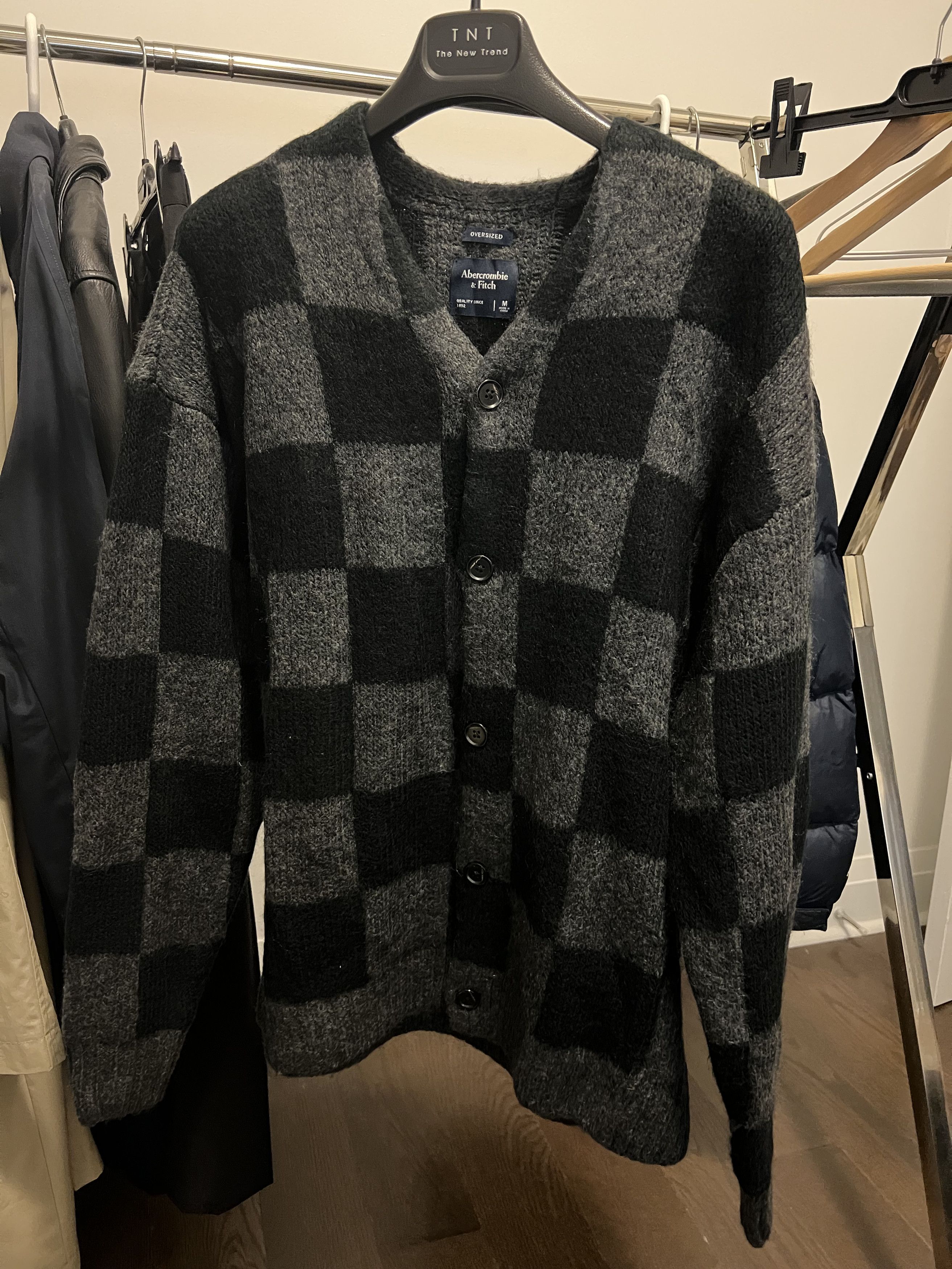 Abercrombie & Fitch A&F Checked Cardigan Size US M / EU 48-50 / 2 - 1 Thumbnail