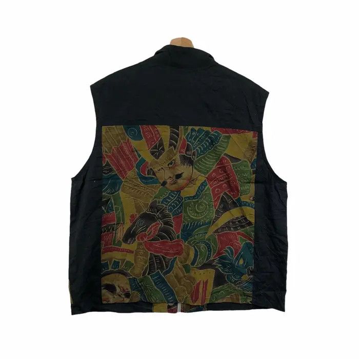 Japanese Brand Vintage 90’ SAMURAI JAPAN TRADITIONAL Art Vest Jacket Size US M / EU 48-50 / 2 - 2 Thumbnail