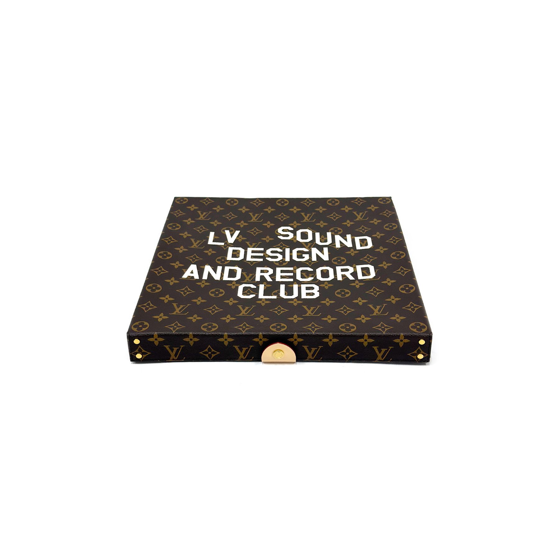 Louis Vuitton Louis Vuitton Monogram Pizza Box Record Case Size ONE SIZE - 1 Thumbnail