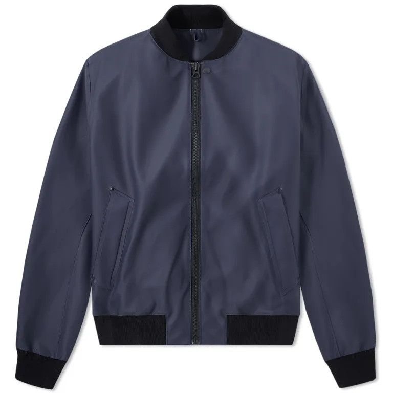 Stutterheim STUTTERHEIM Vastertorp Bomber Jacket Rain Coat Navy Men's Size US XXS / EU 40 - 14 Thumbnail