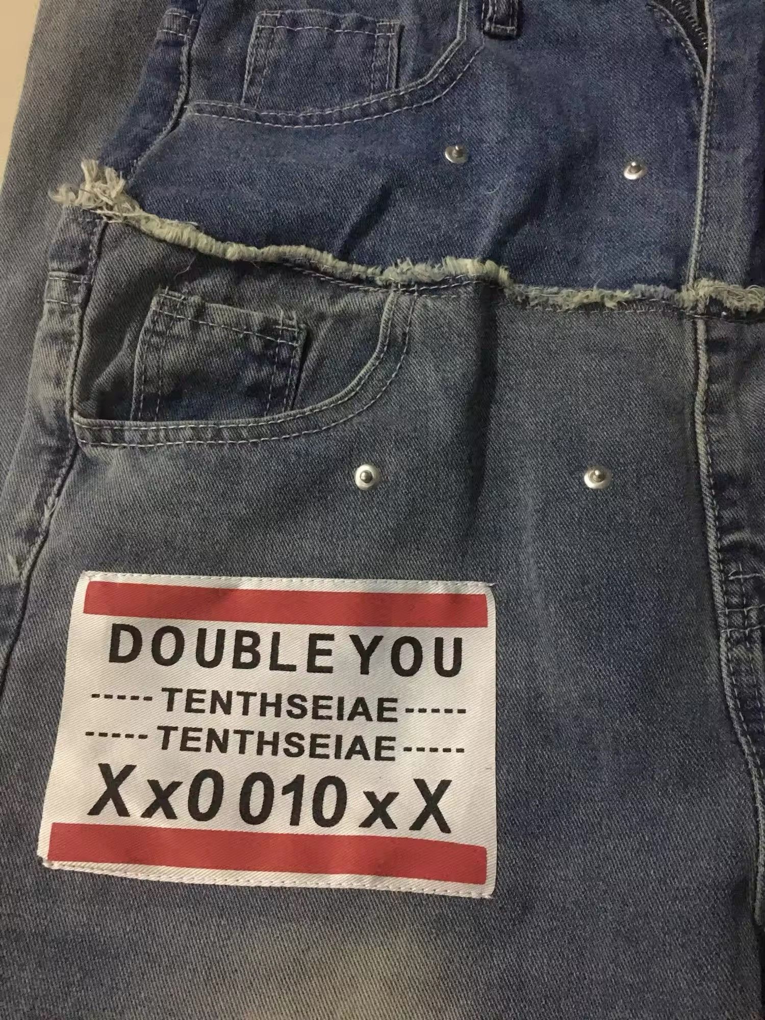 Japanese Brand × Vintage hip hop letter printed wide leg jeans Size US 28 / EU 44 - 7 Thumbnail