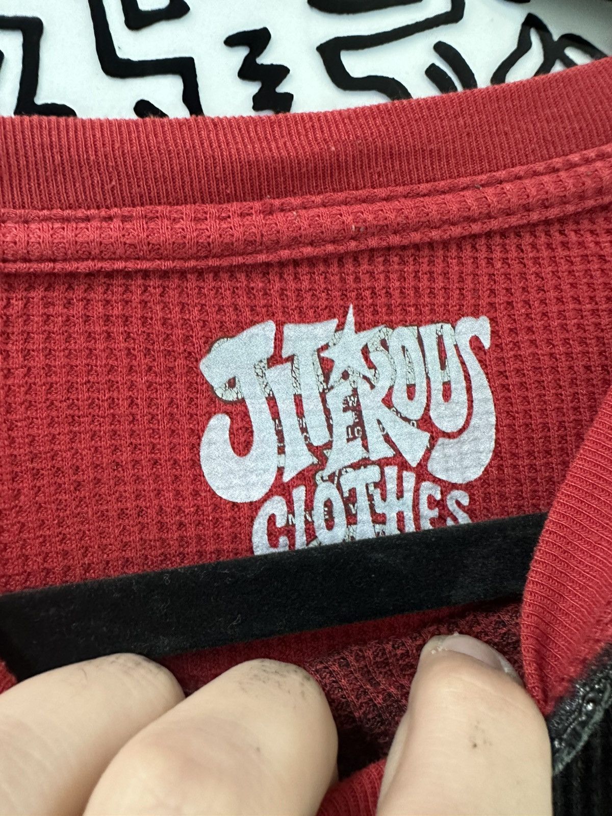 Other Mens Small Red Thermal Jester Jumbo Print Size US S / EU 44-46 / 1 - 3 Thumbnail