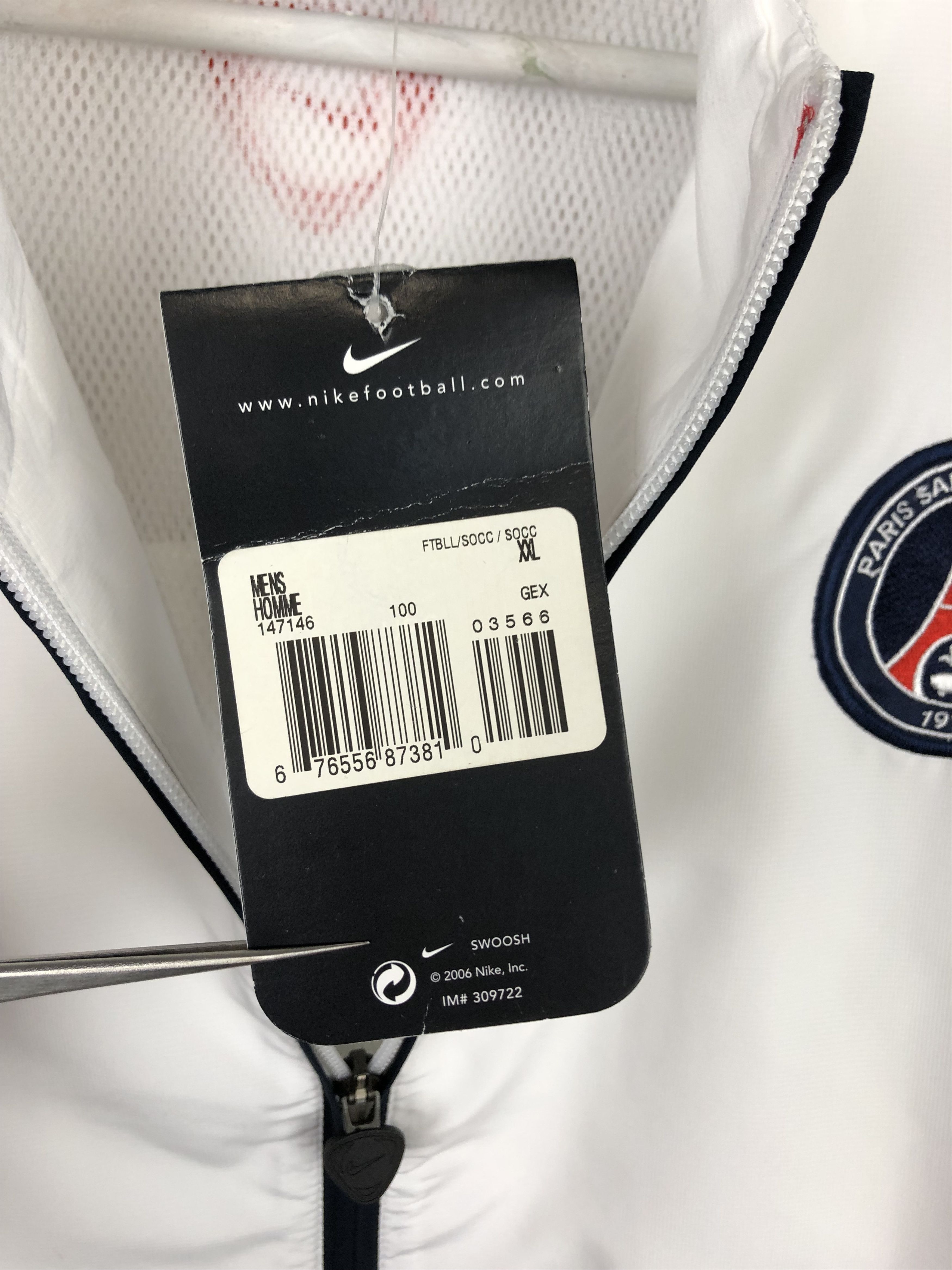 Vintage Nike Paris Saint-Germain PSG Football Jacket Soccer