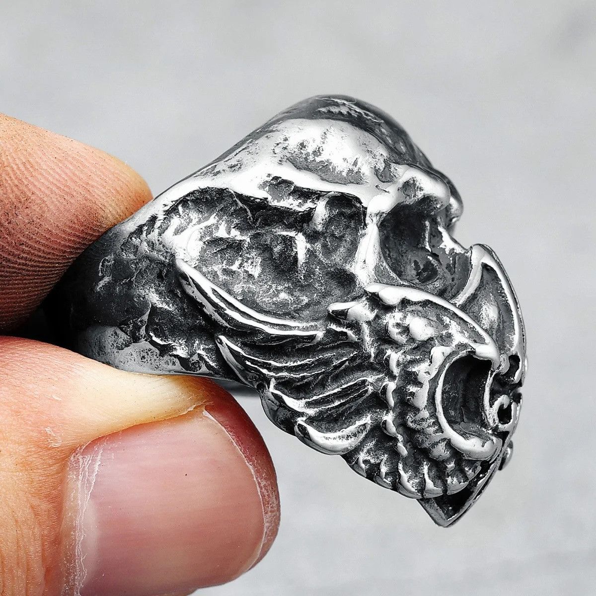 Jewelry Mask Skull Men Ring Size ONE SIZE - 2 Thumbnail
