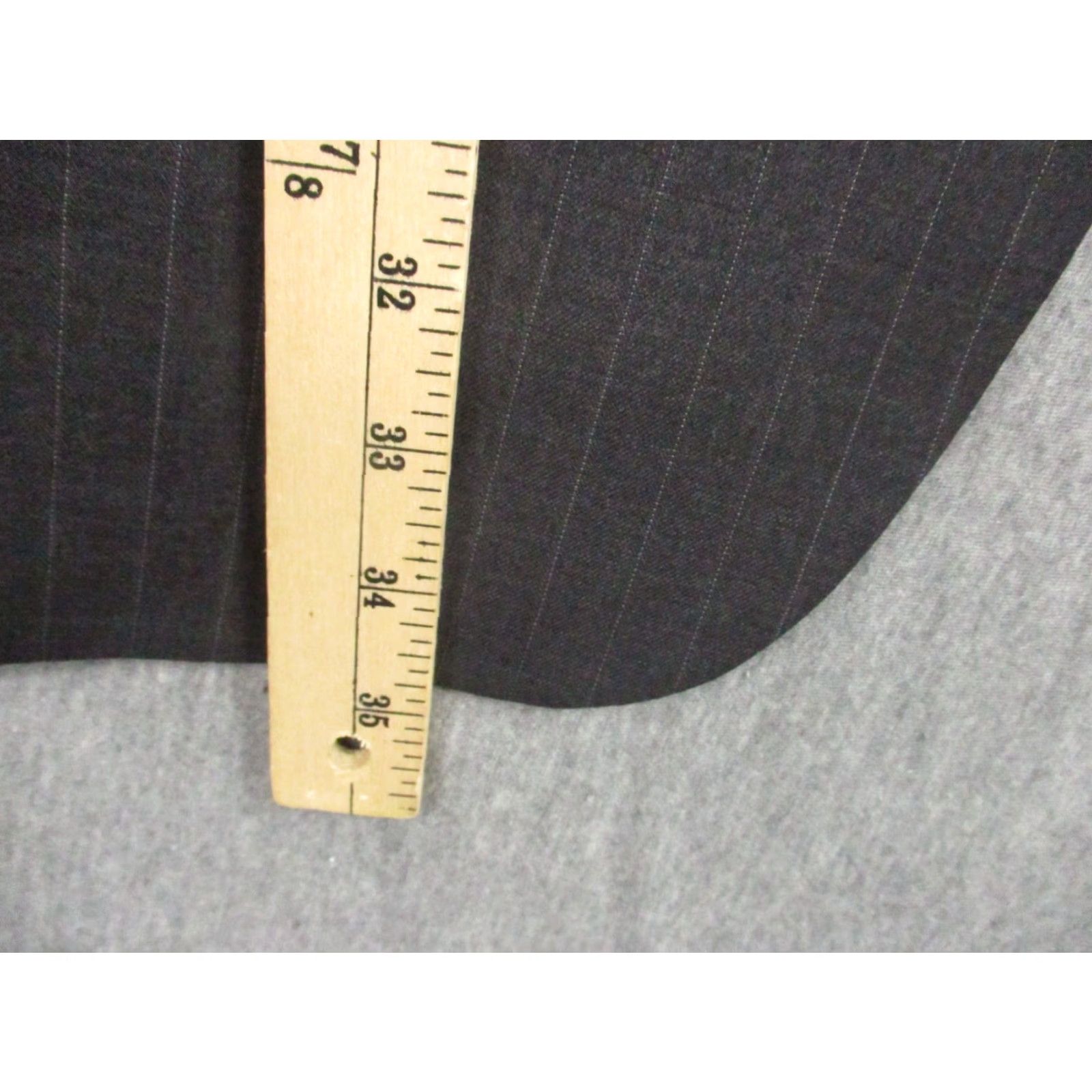 Ralph Lauren VINTAGE LAUREN RALPH LAUREN Sport Jacket 48L Wool Gray Stripe Blazer Size 48R - 7 Thumbnail
