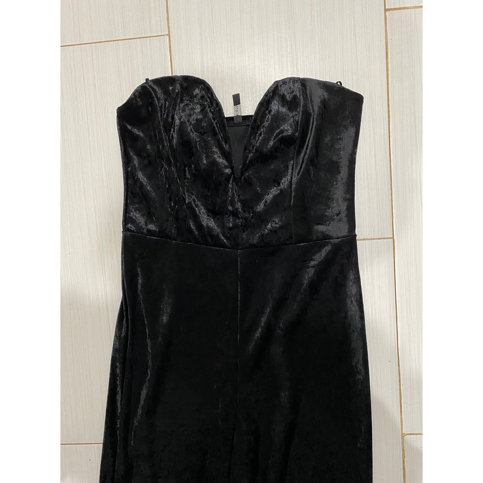 Other Beautiful Velvet Jumpsuit Strapless Romper Blanc Womens Sz 4 Size 27" / US 4 / IT 40 - 3 Thumbnail