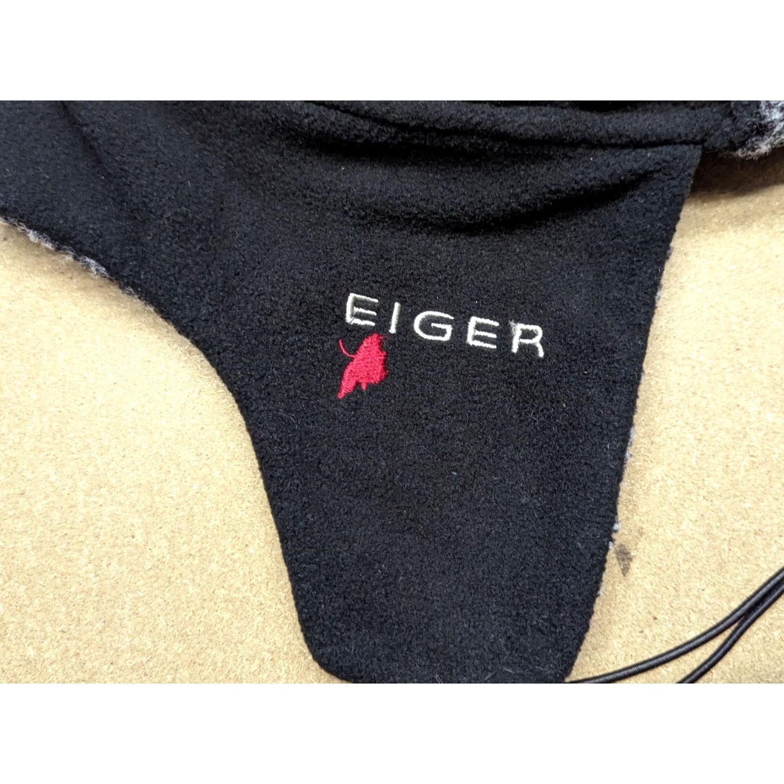 Vintage VINTAGE EIGER Black Trapper Hat M Ear Flap Thermal Fleece Winter Outdoor Mens Size US M / EU 48-50 / 2 - 4 Thumbnail