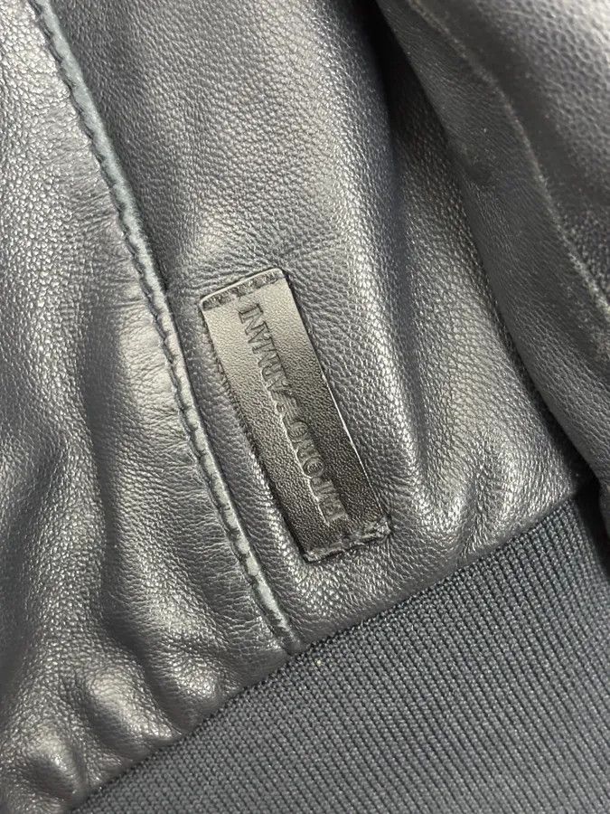 Emporio Armani SS2019 Emporio Armani Black Leather Minimalist Jacket Size US S / EU 44-46 / 1 - 11 Thumbnail