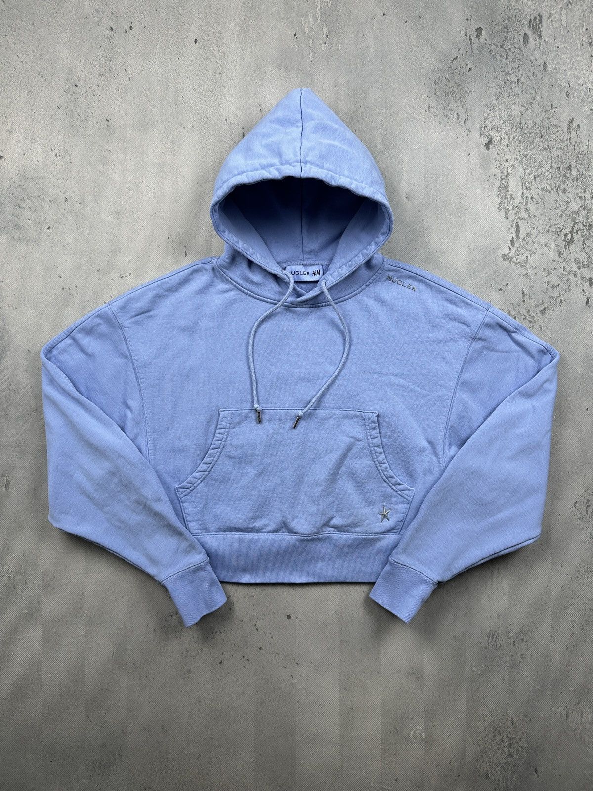 H&M × Mugler Mugler H&M Cropped Hoodie Designer Capsule Streetwear Y2K Size S / US 4 / IT 40 - 7 Thumbnail