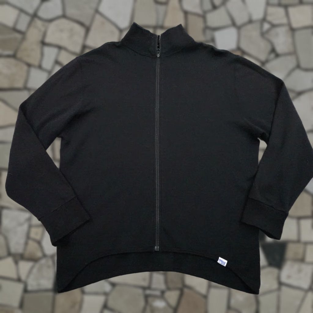 Vintage Minus 33 Jacket Mens XL Black Superfine Merino Wool Full Zip Sweater Hiking Size US XL / EU 56 / 4 - 1 Thumbnail