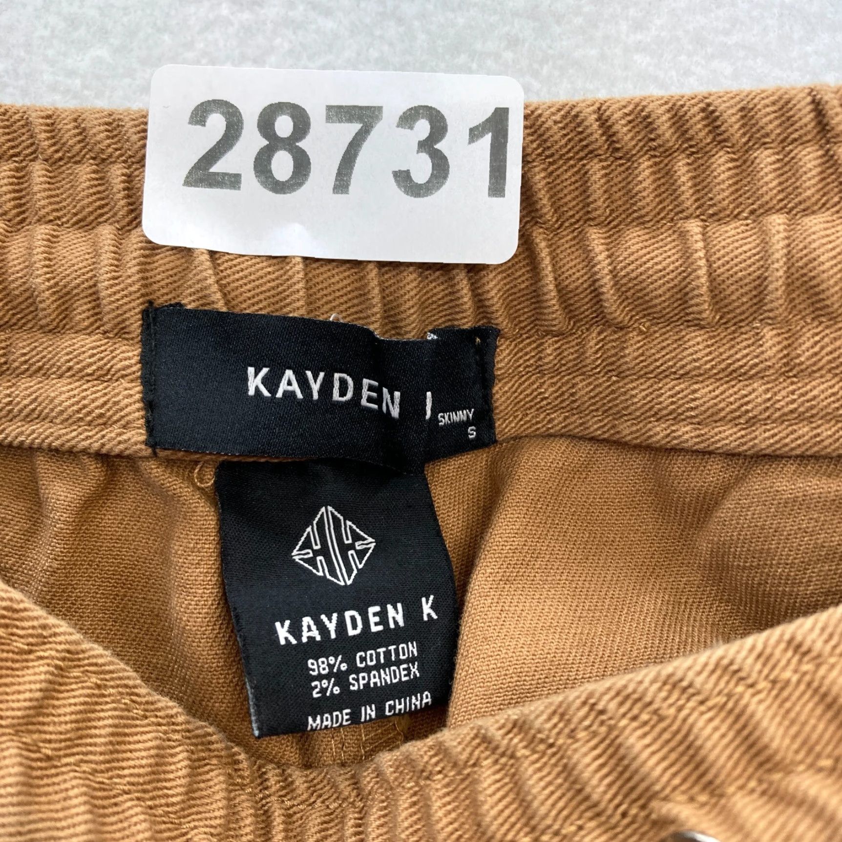 Camel Kayden K Jogger Pants Mens Small Camel Brown Comfort Stretch Ankle Zip Casual Size US 28 / EU 44 - 6 Thumbnail