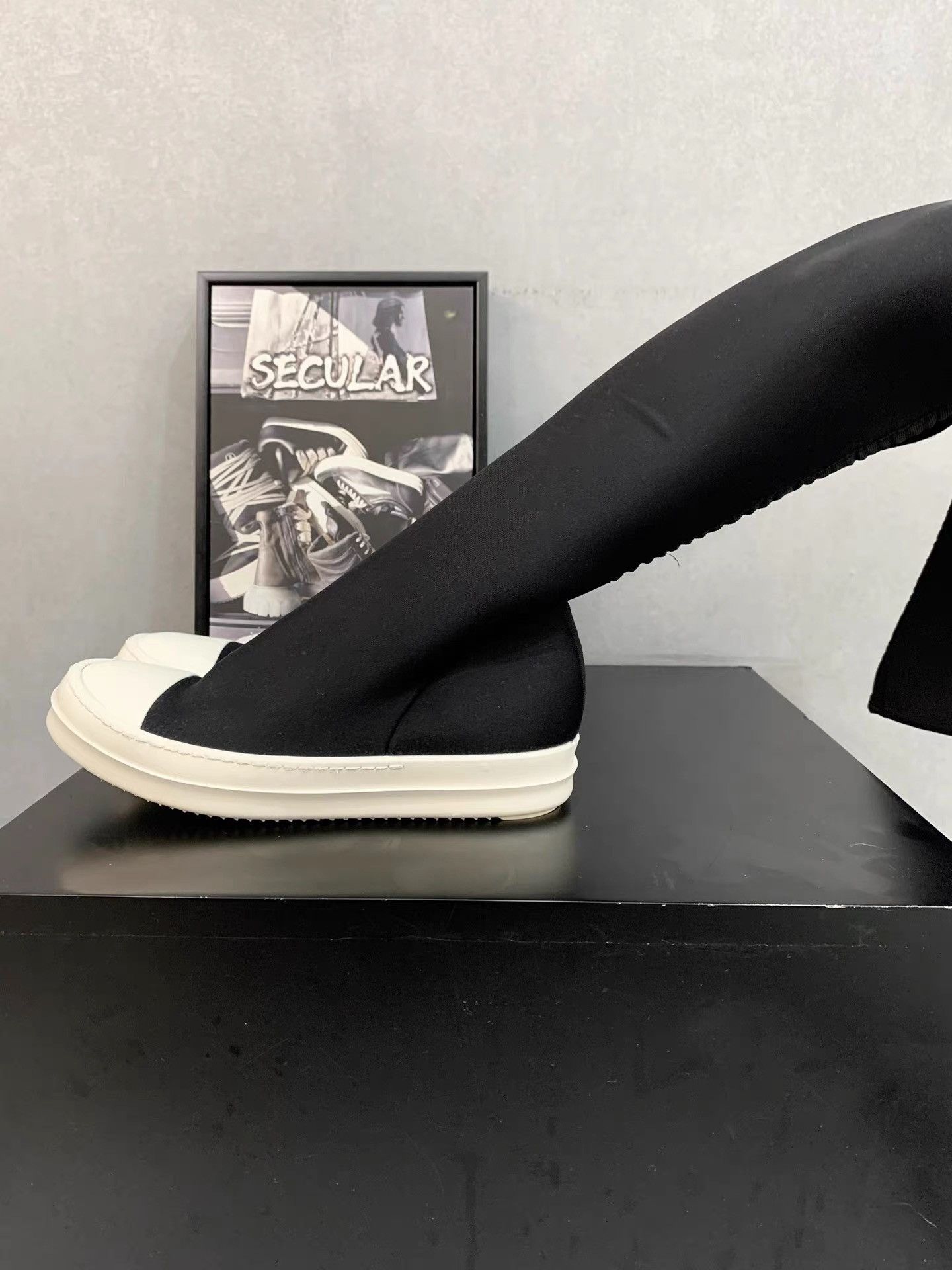 Rick Owens Rick Owens DRKSHDW Over-the-Knee Goddess Boots K34 Size US 6 / IT 36 - 5 Thumbnail