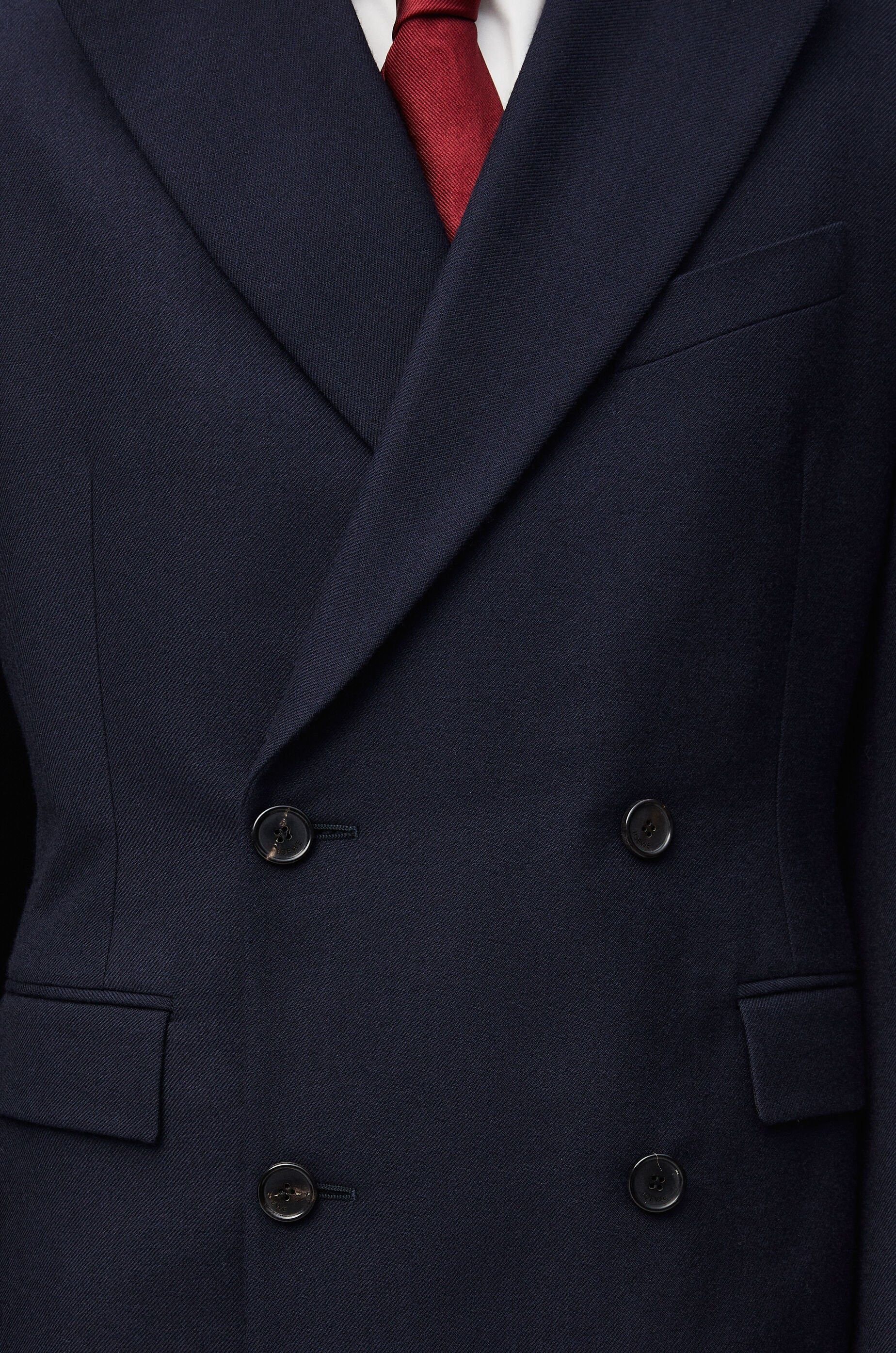 Loewe o1in1g0426 Double-Breasted Jacket in Navy Melange Size US M / EU 48-50 / 2 - 5 Thumbnail