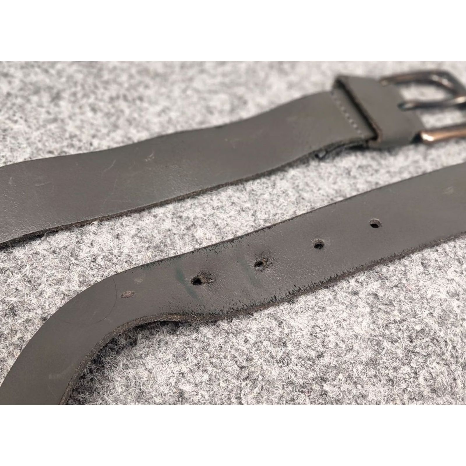 G-Star G Star raw Gray Genuine Leather Mini Logo Vintage Style Belt Y2K Size ONE SIZE - 6 Thumbnail